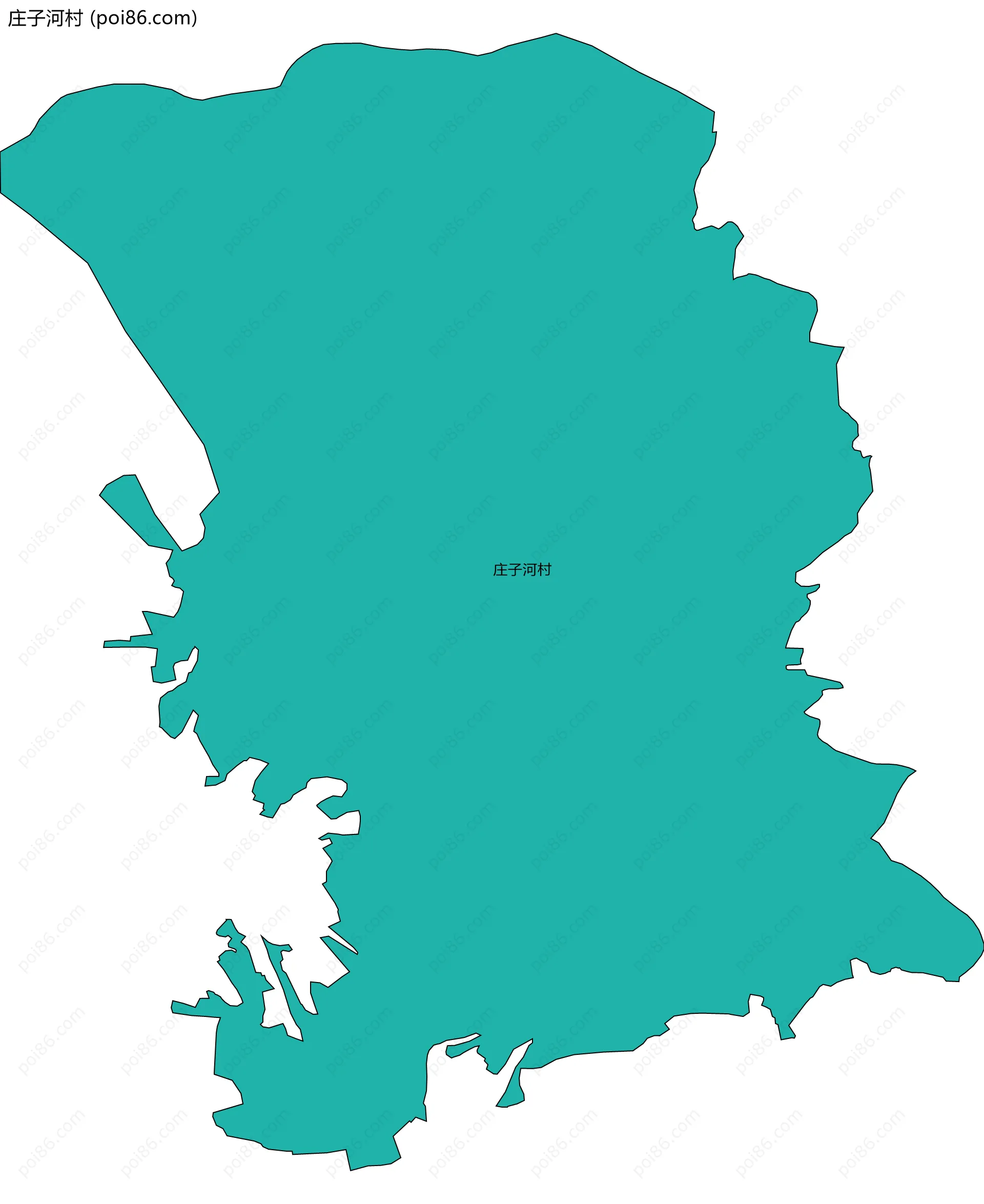 庄子河村边界地图