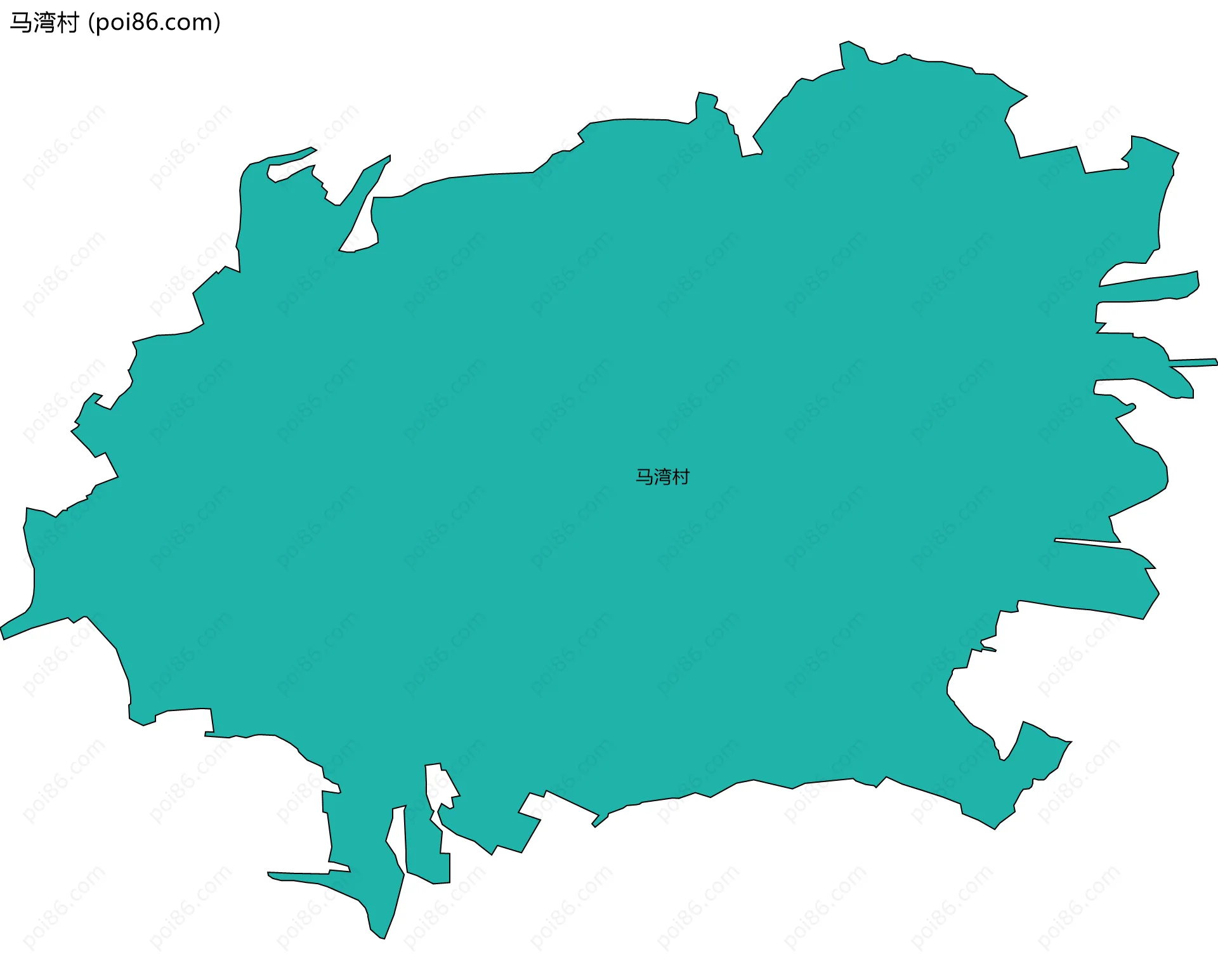 马湾村边界地图