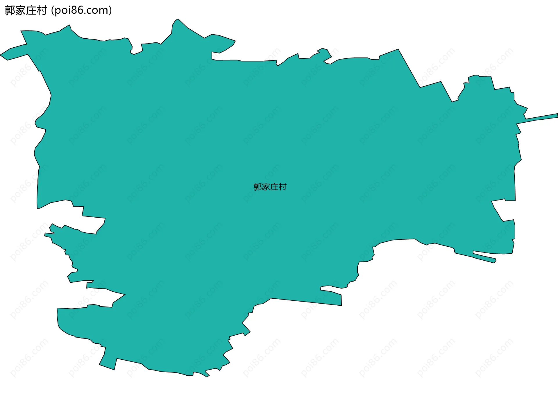 郭家庄村边界地图