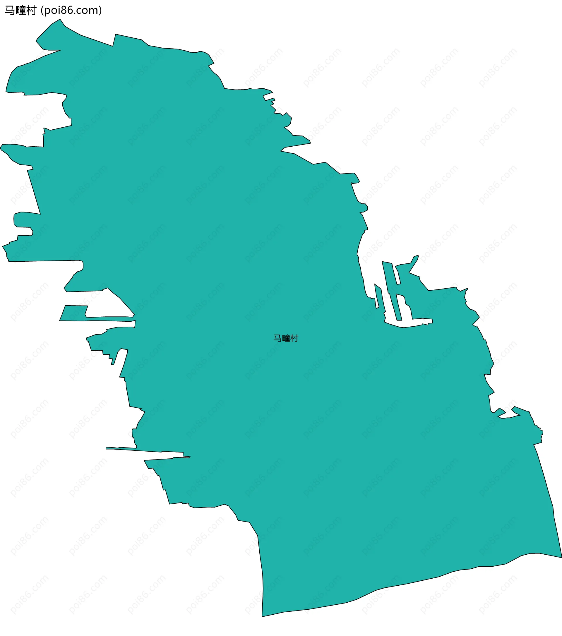 马疃村边界地图