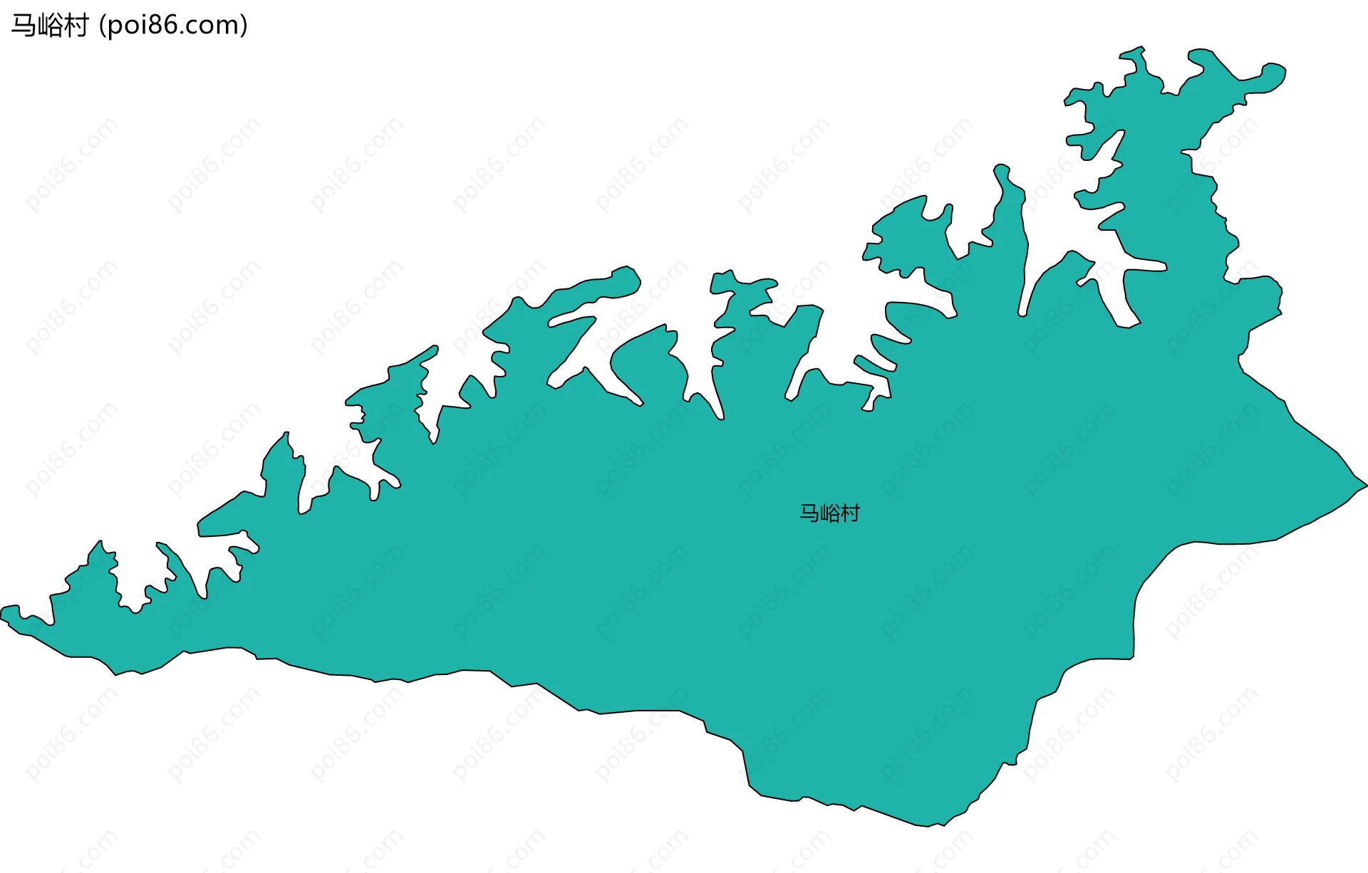 马峪村边界地图