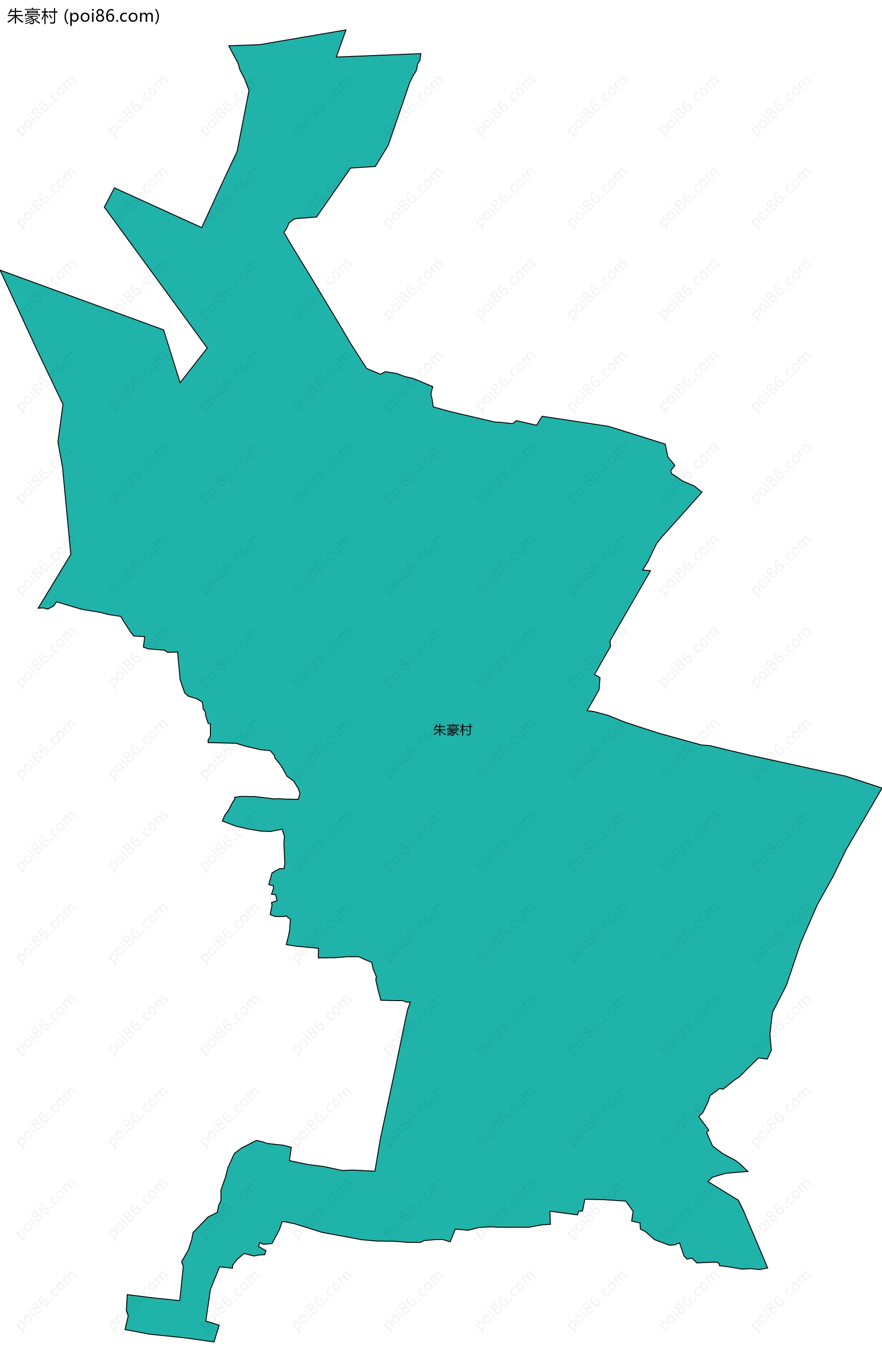 朱豪村边界地图