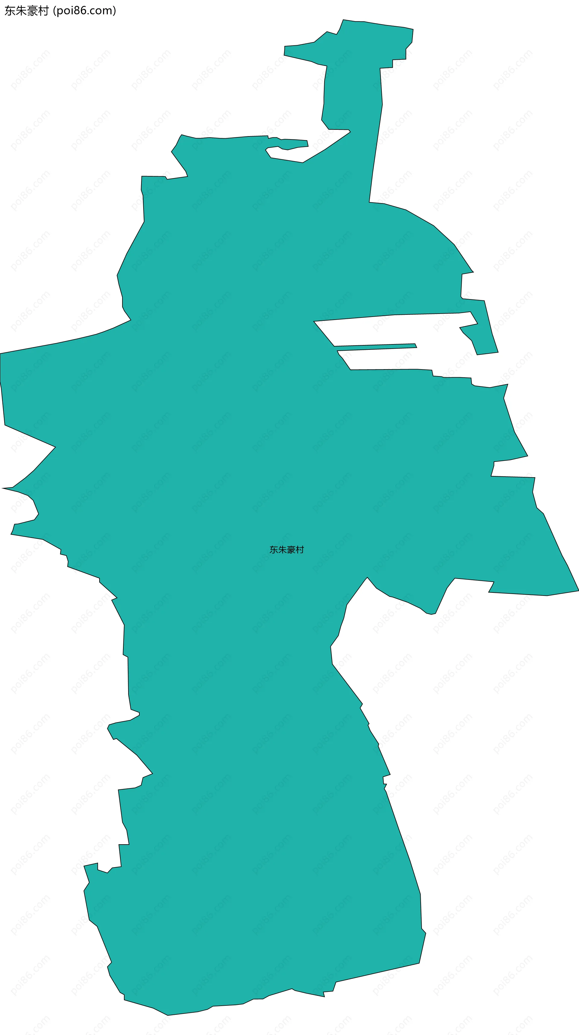 东朱豪村边界地图