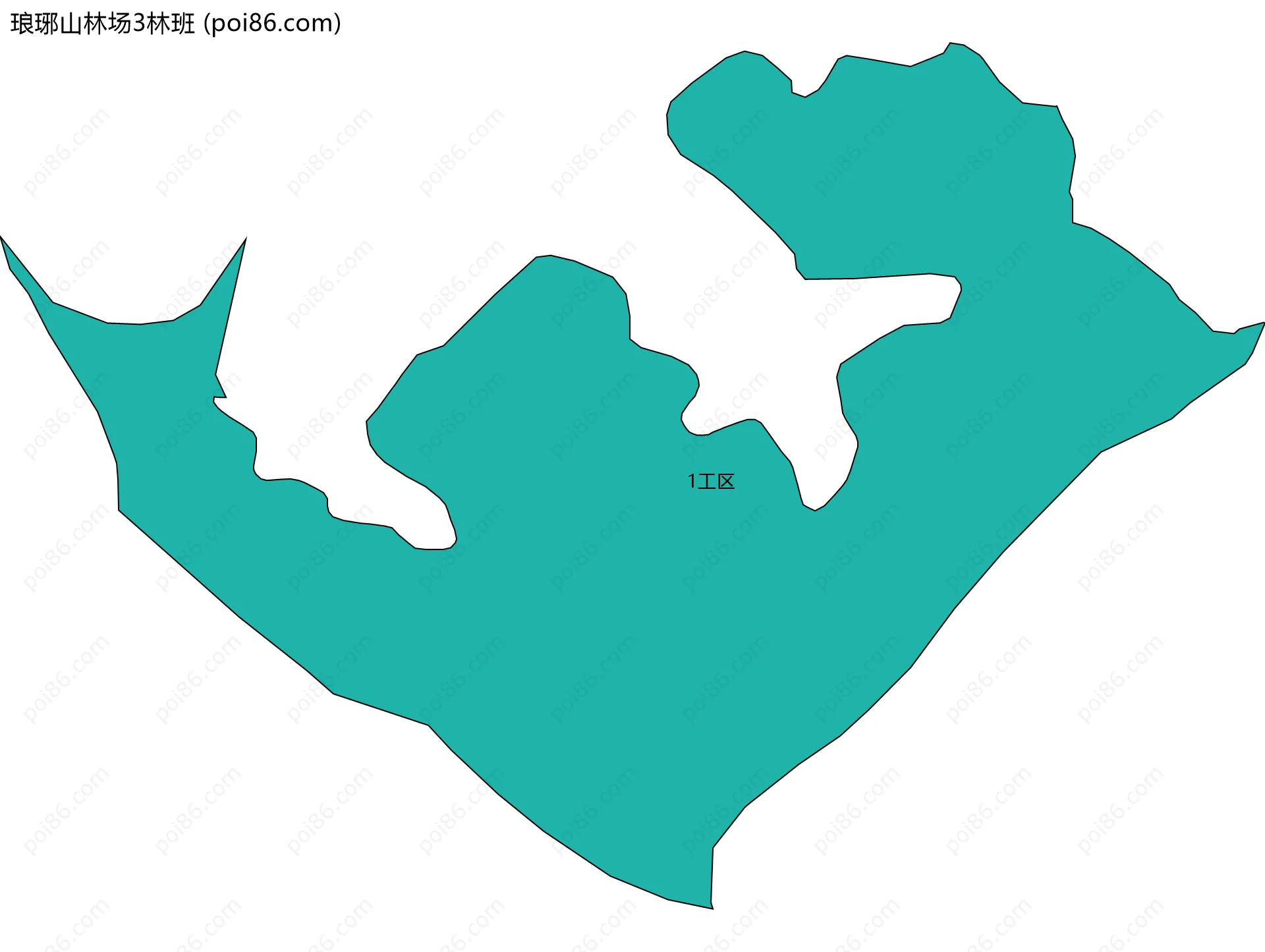 琅琊山林场3林班边界地图(五级行政区划)