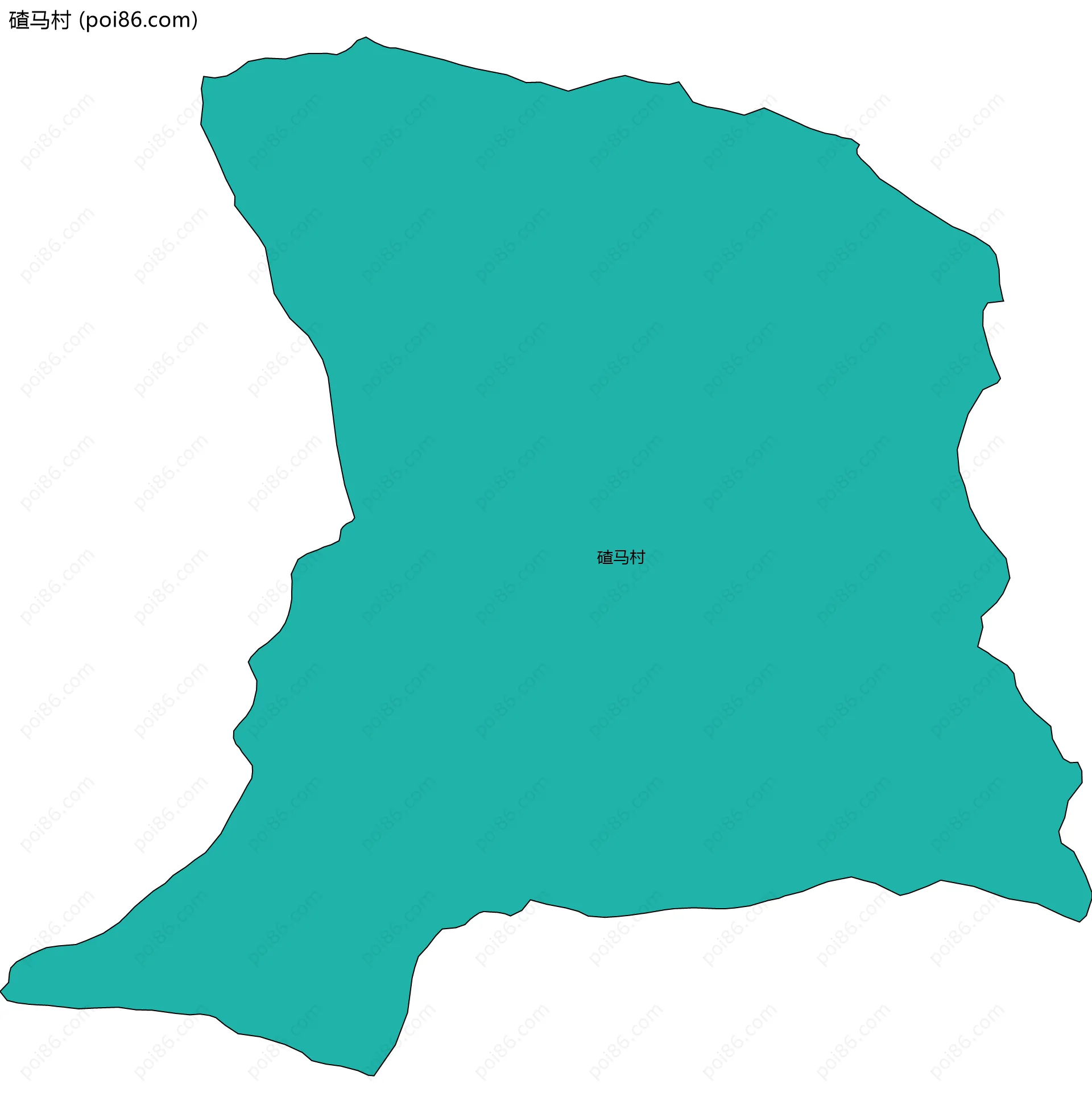 碴马村边界地图