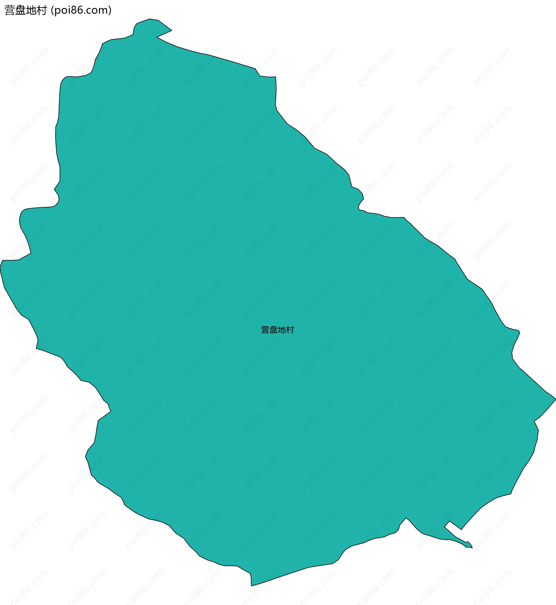 营盘地村边界地图