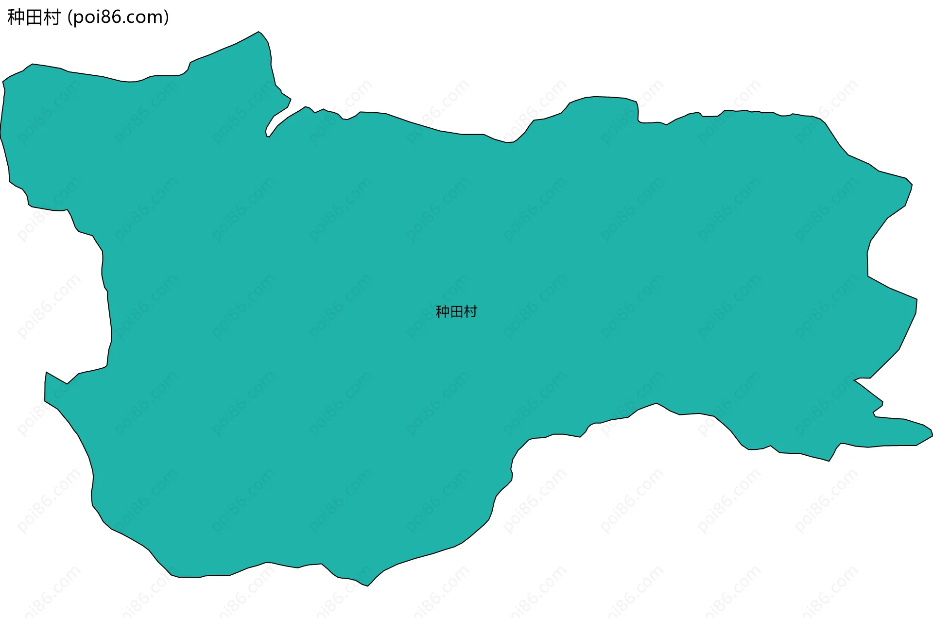 种田村边界地图