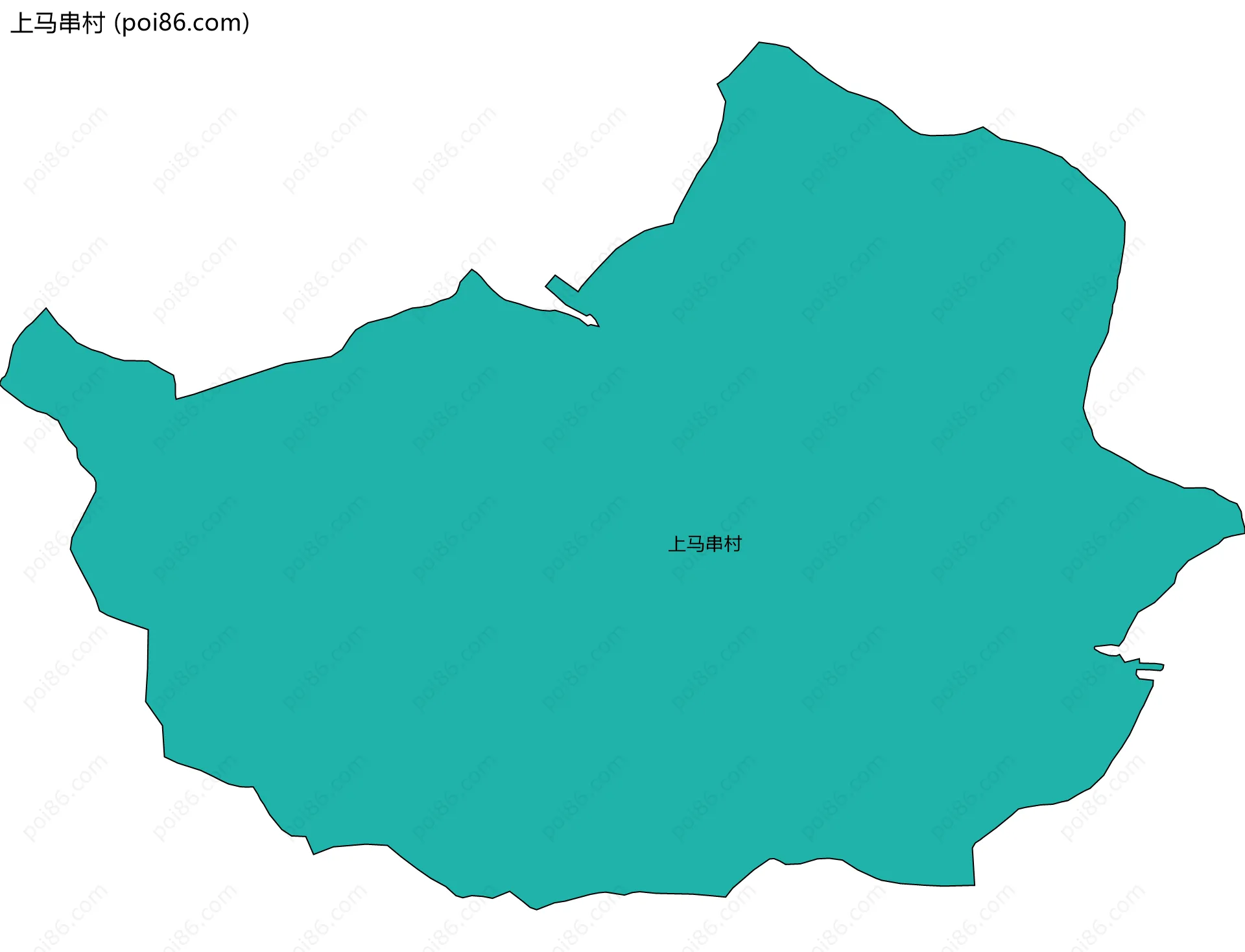 上马串村边界地图