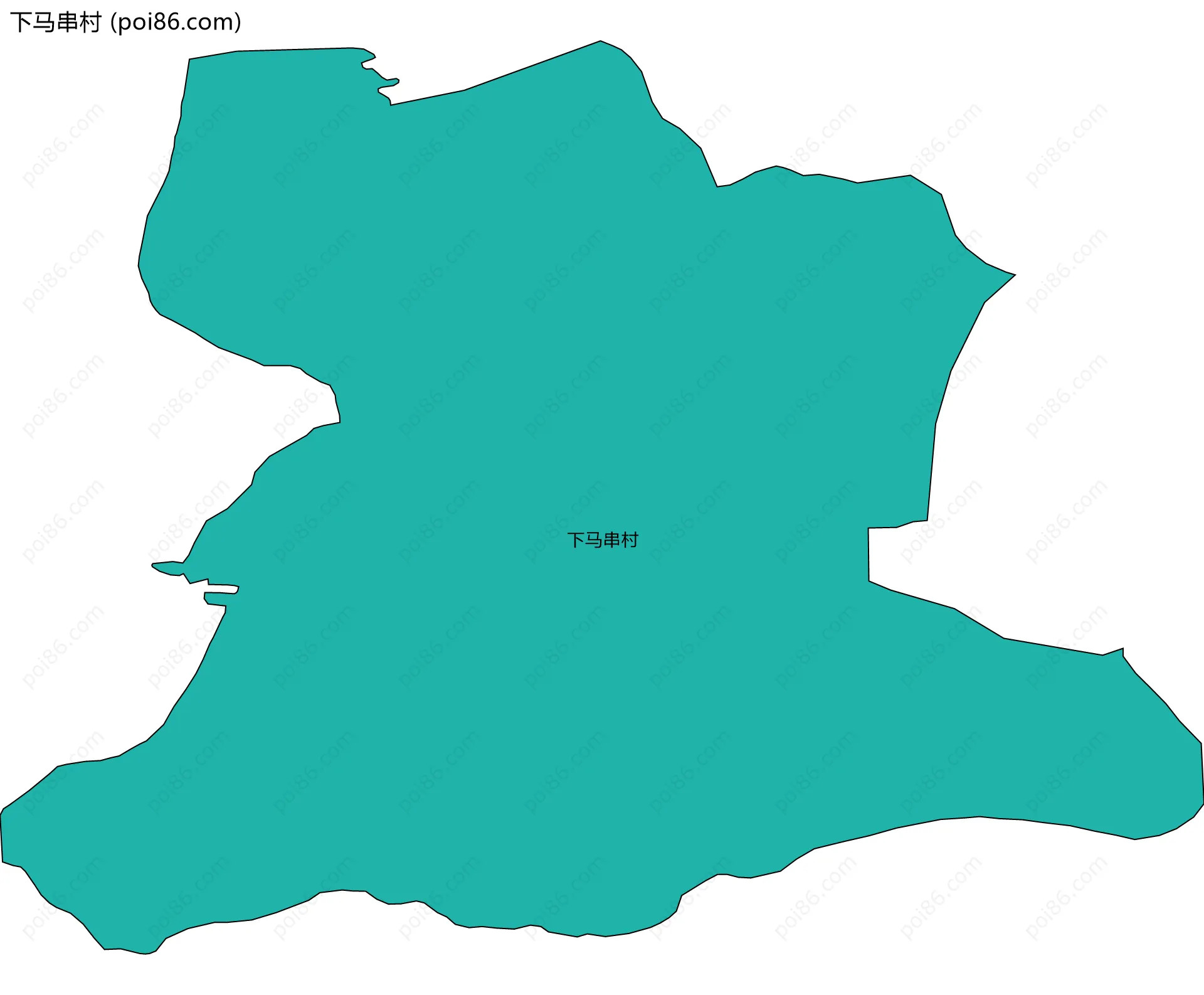 下马串村边界地图
