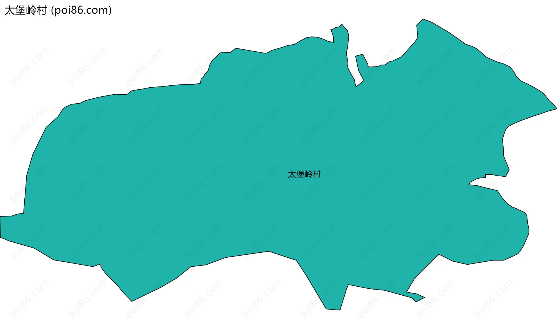 太堡岭村边界地图