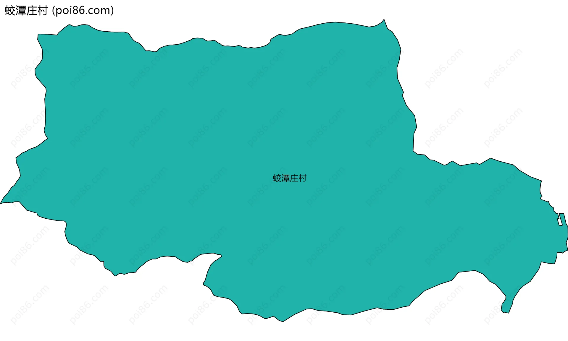 蛟潭庄村边界地图