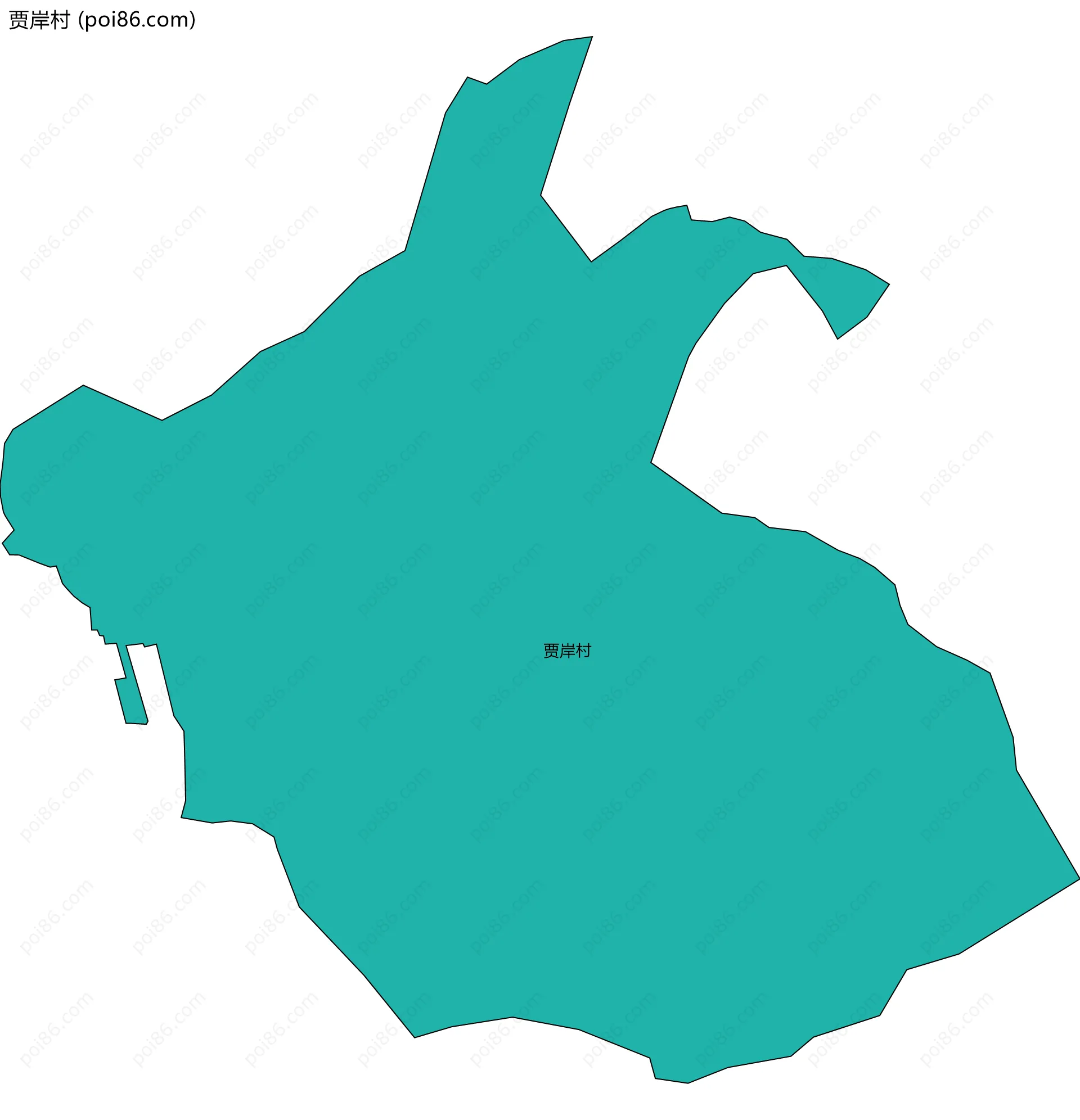 贾岸村边界地图