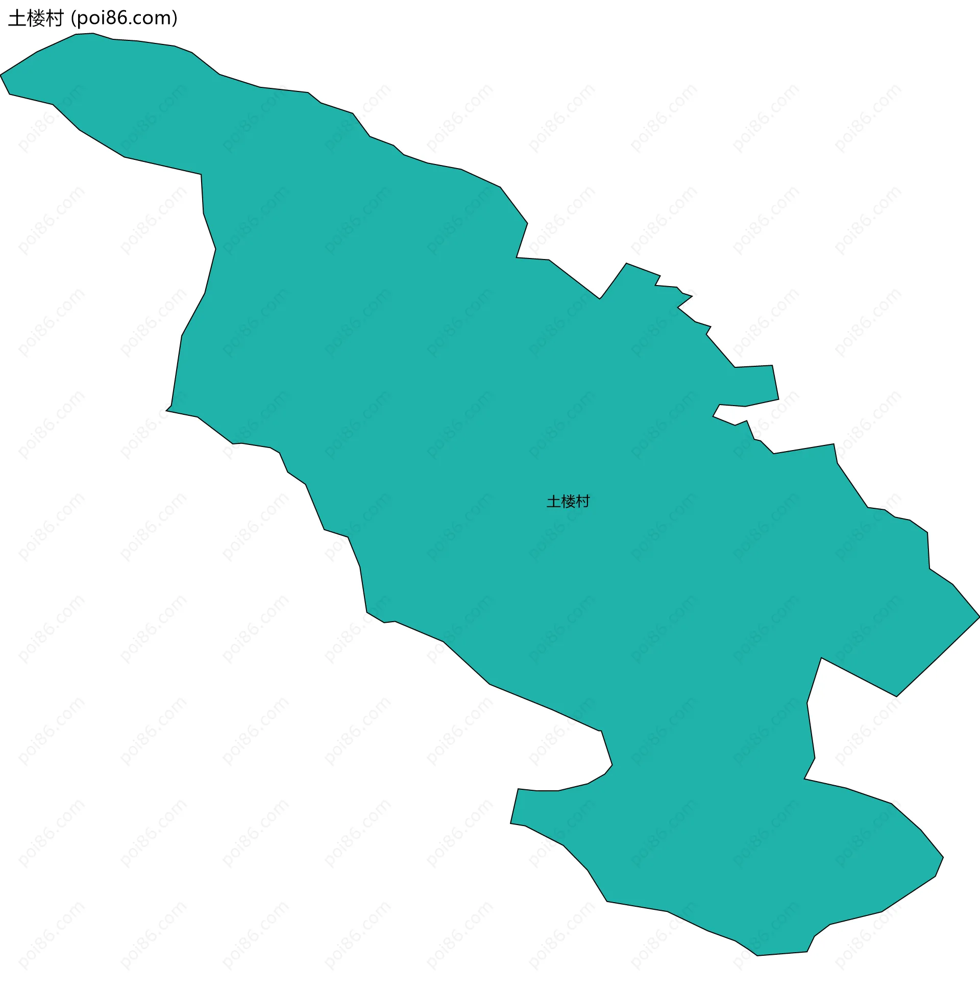 土楼村边界地图