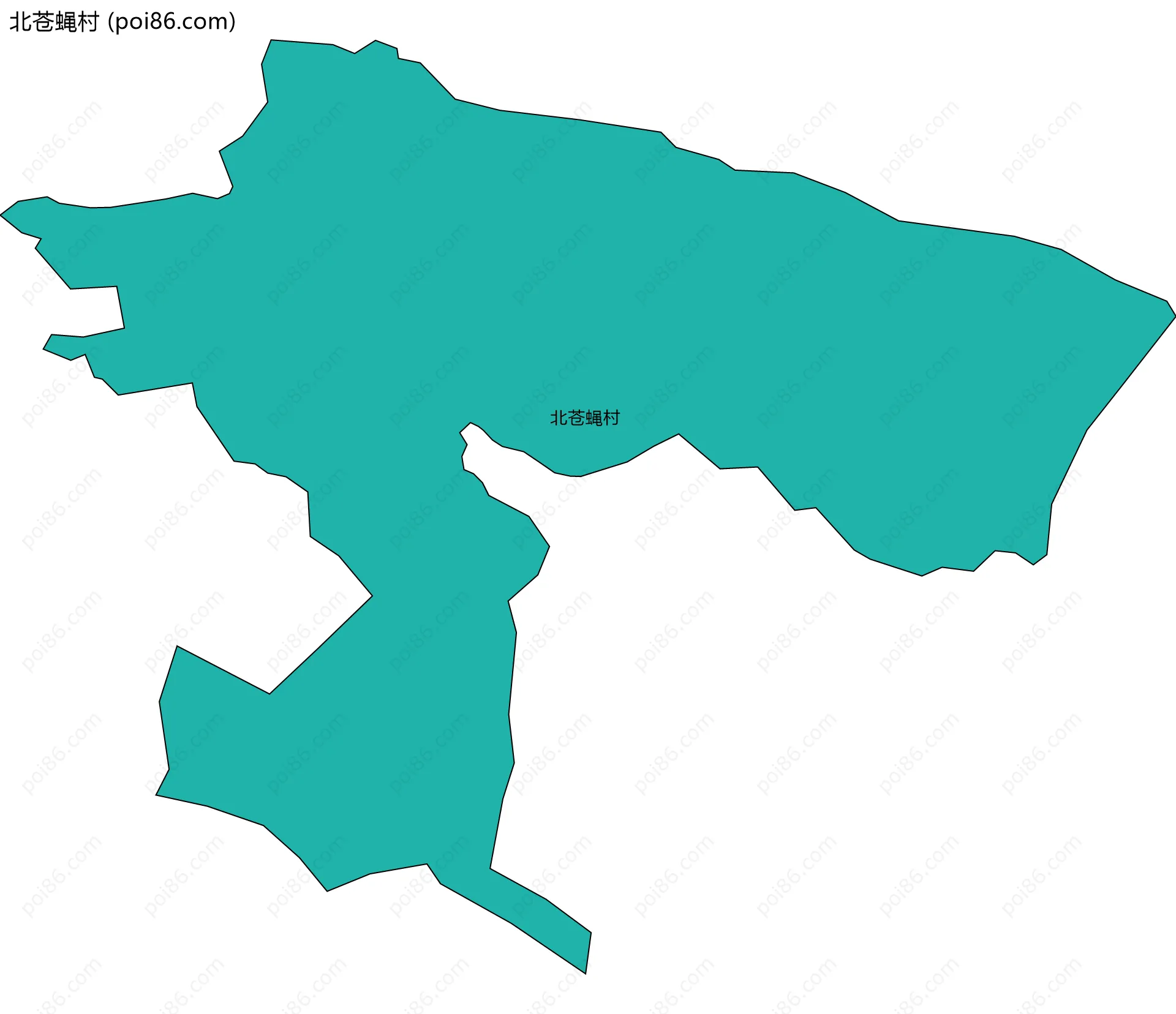 北苍蝇村边界地图