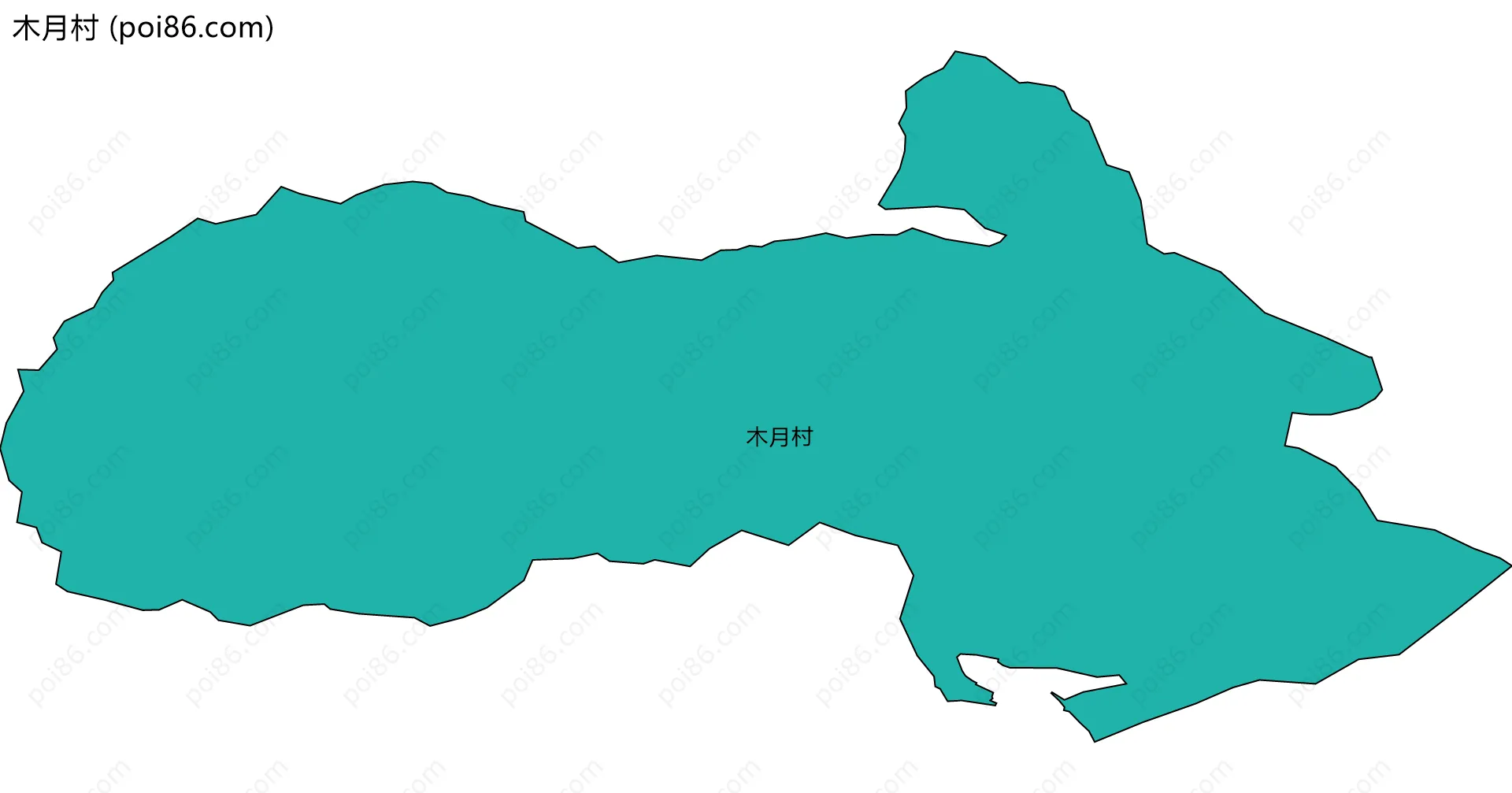 木月村边界地图
