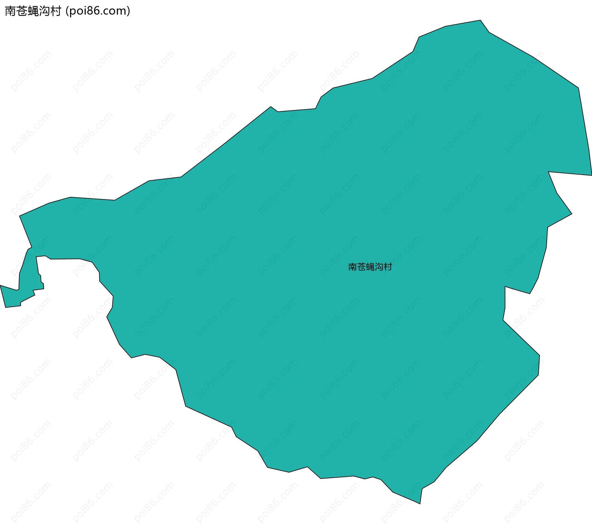 南苍蝇沟村边界地图