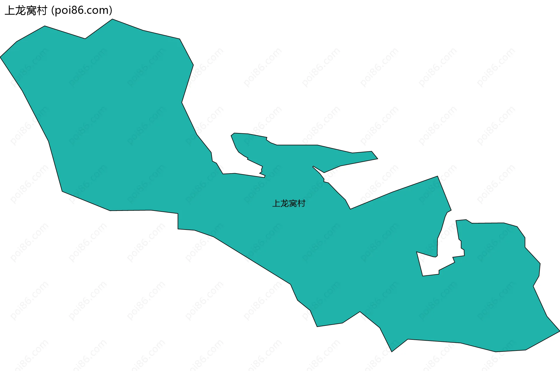 上龙窝村边界地图