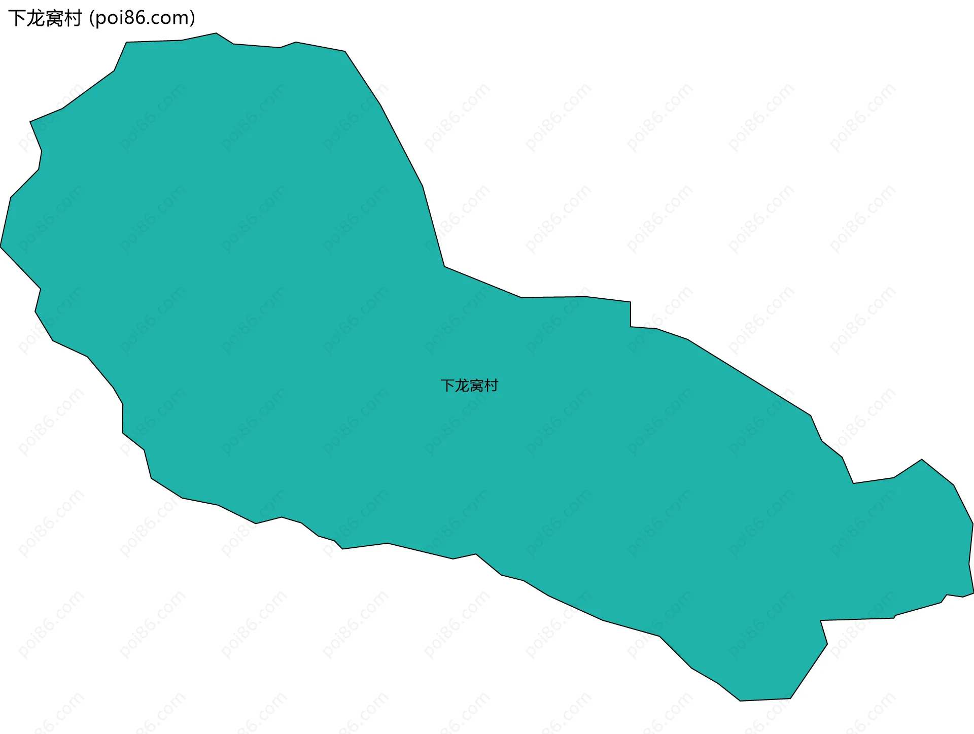 下龙窝村边界地图