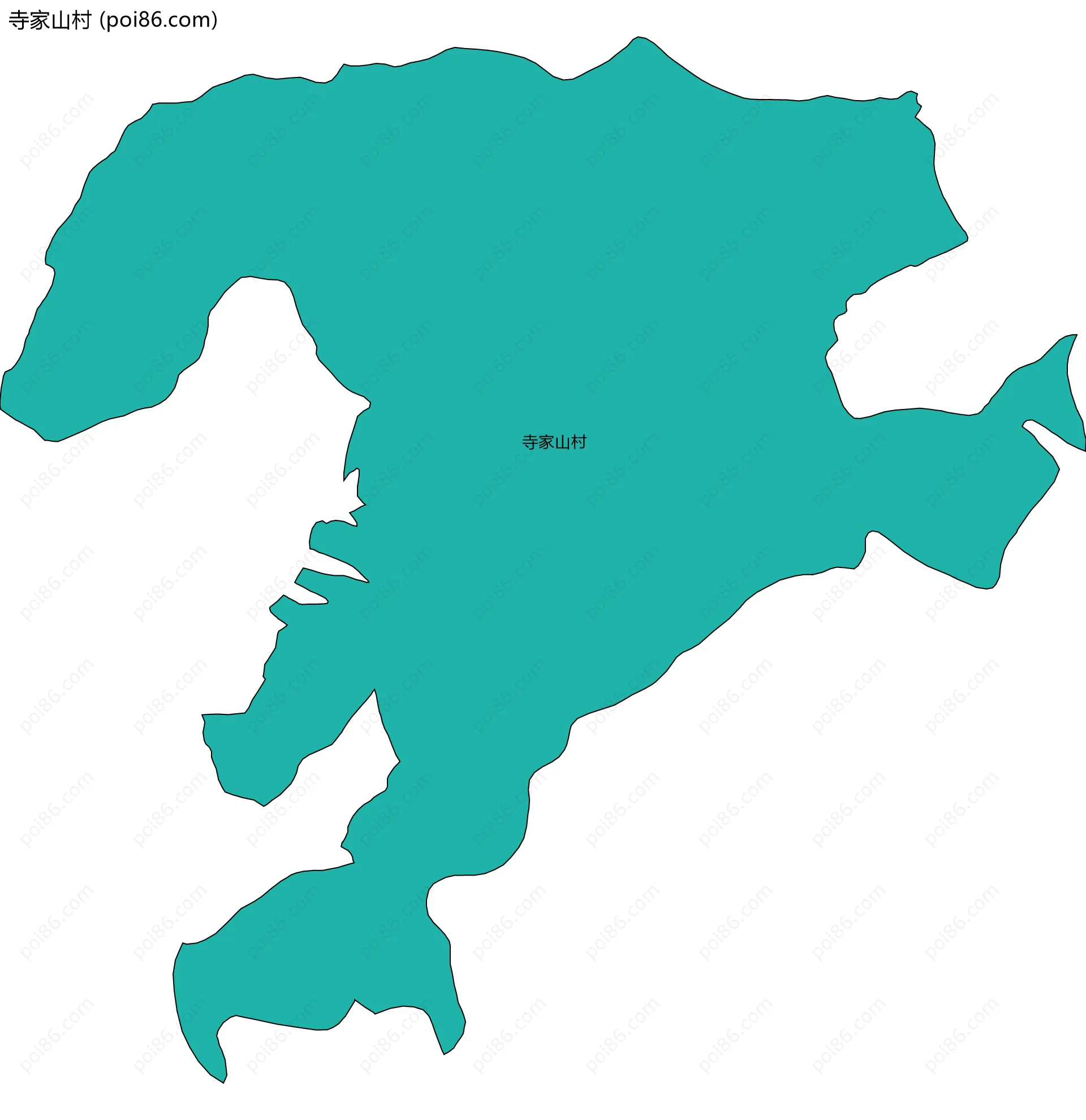 寺家山村边界地图