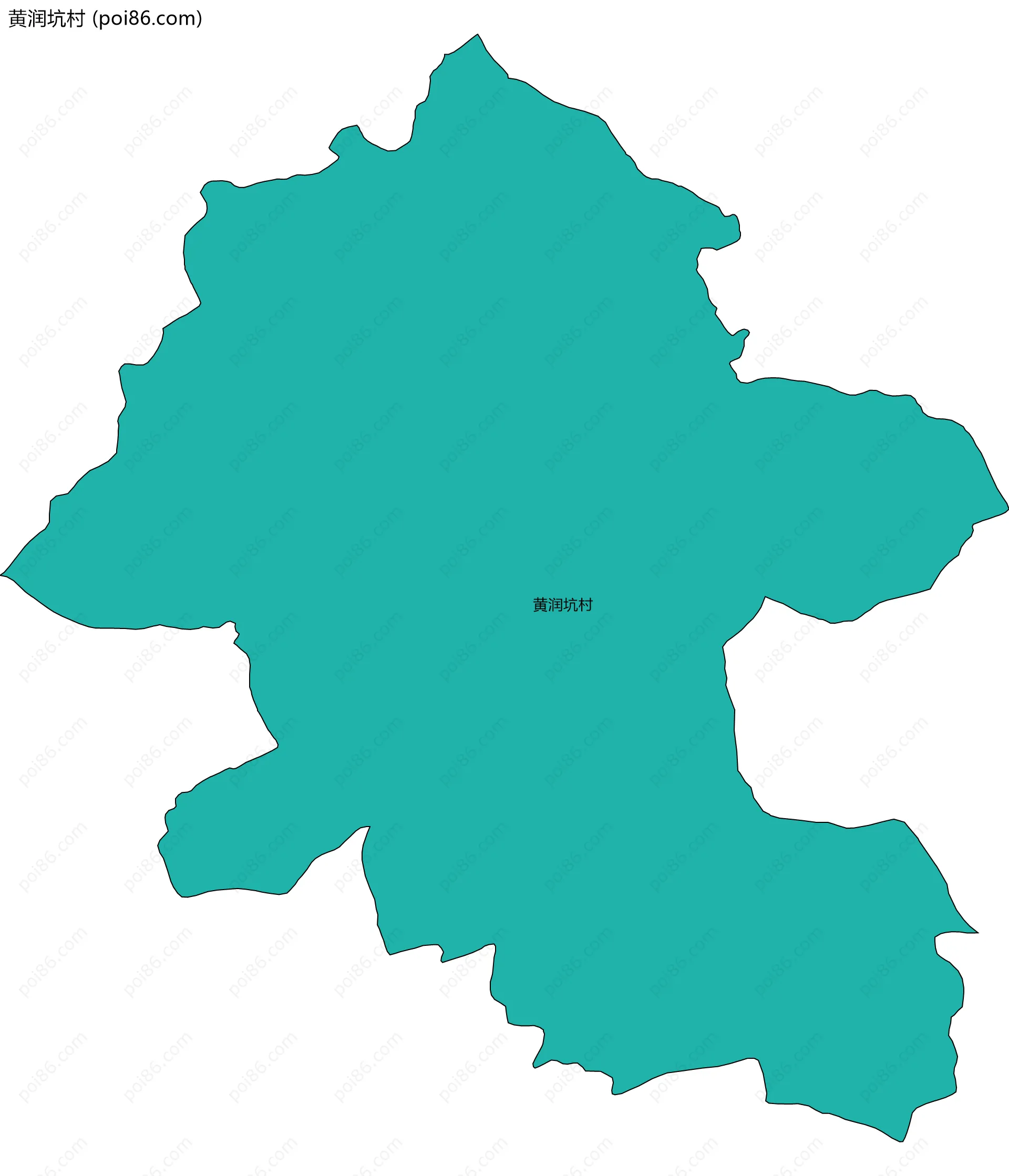 黄润坑村边界地图