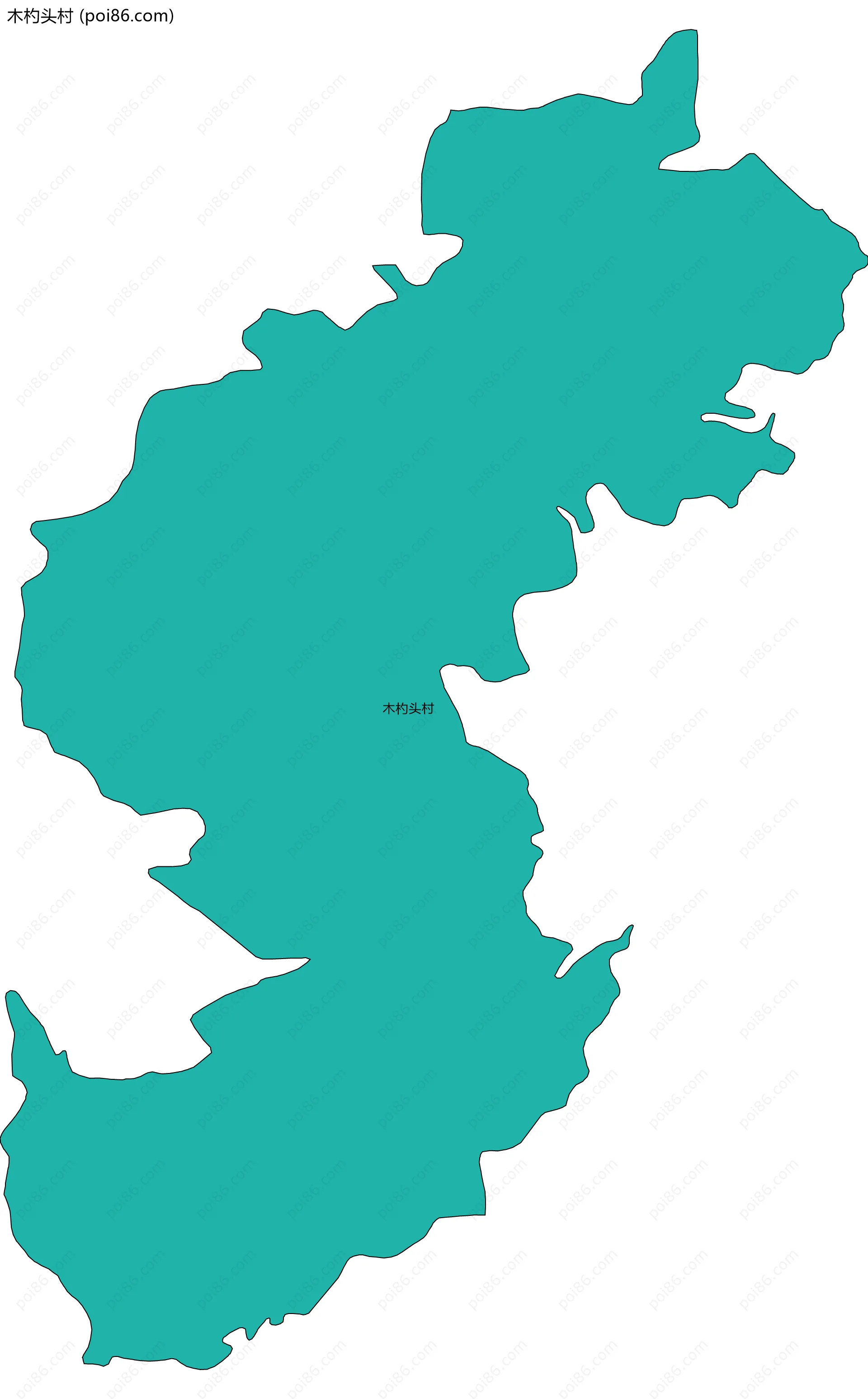 木杓头村边界地图