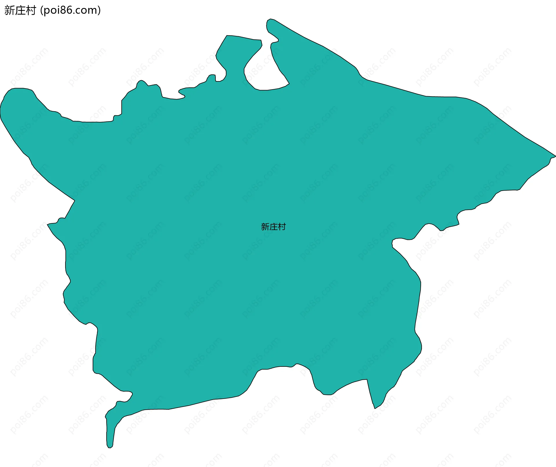 新庄村边界地图