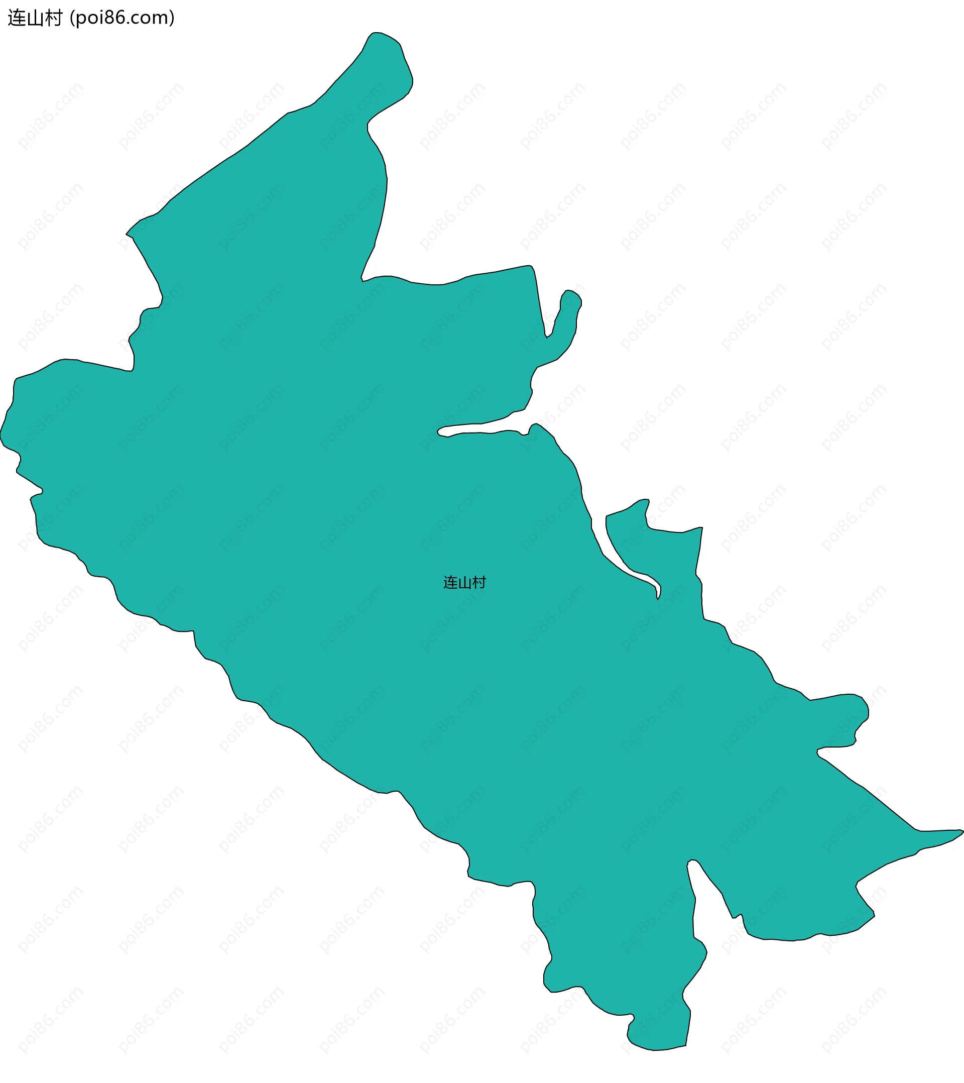 连山村边界地图