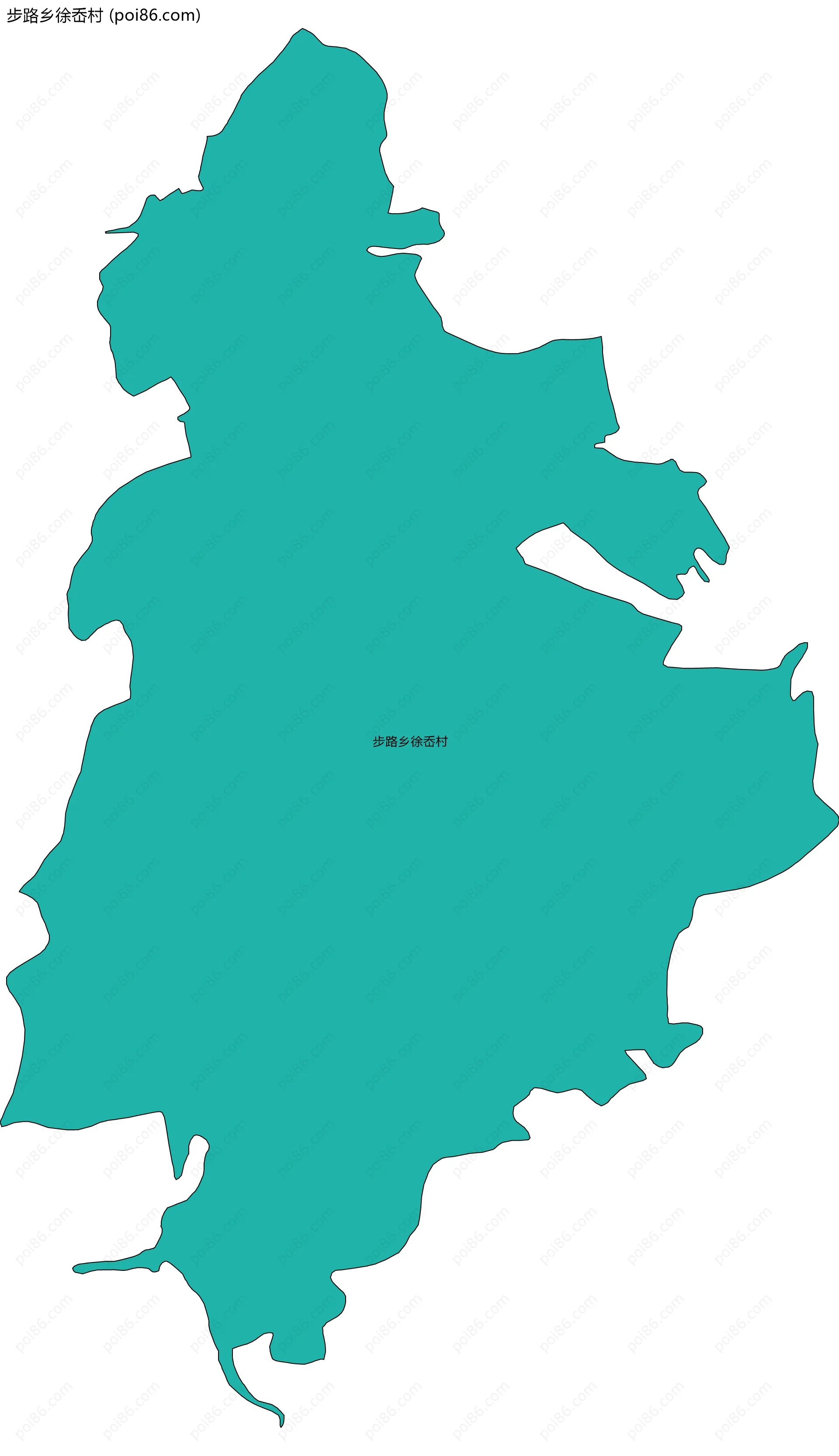 步路乡徐岙村边界地图