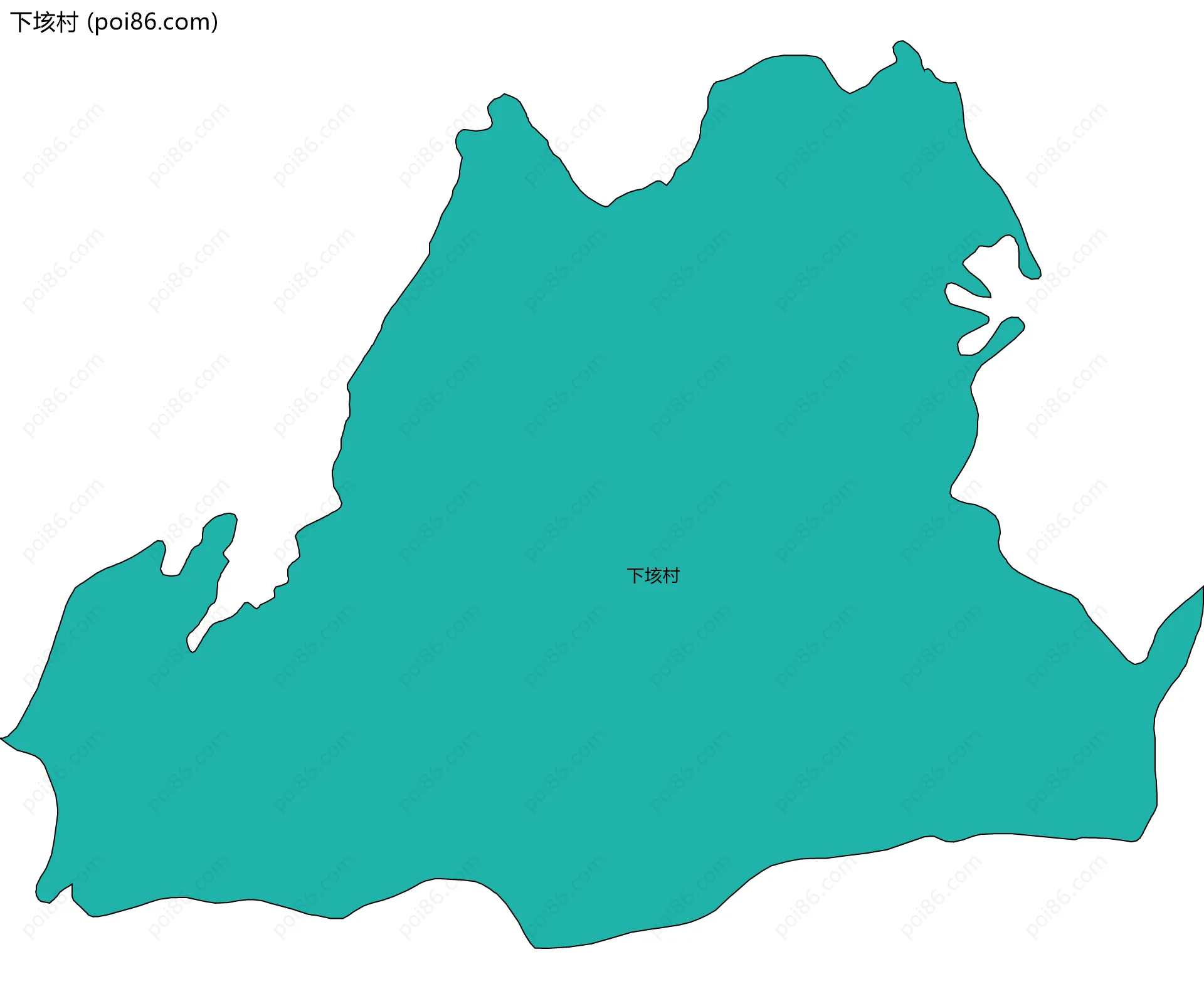 下垓村边界地图