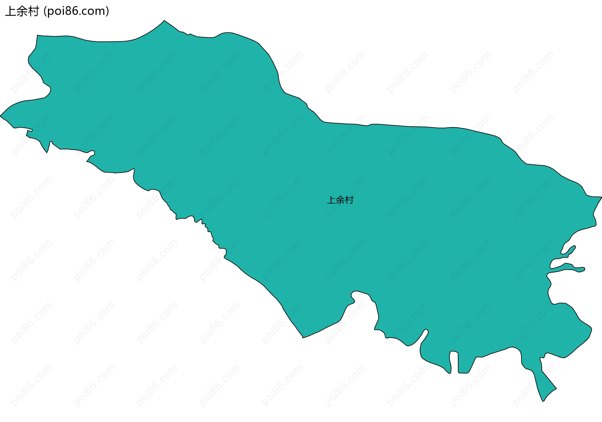上余村边界地图