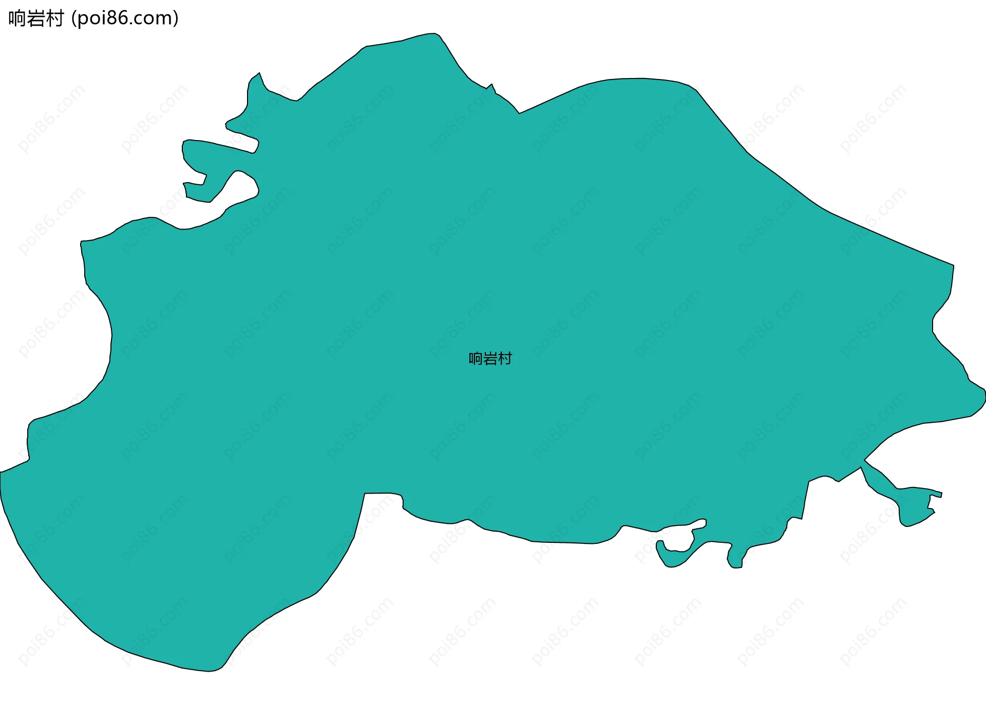 响岩村边界地图
