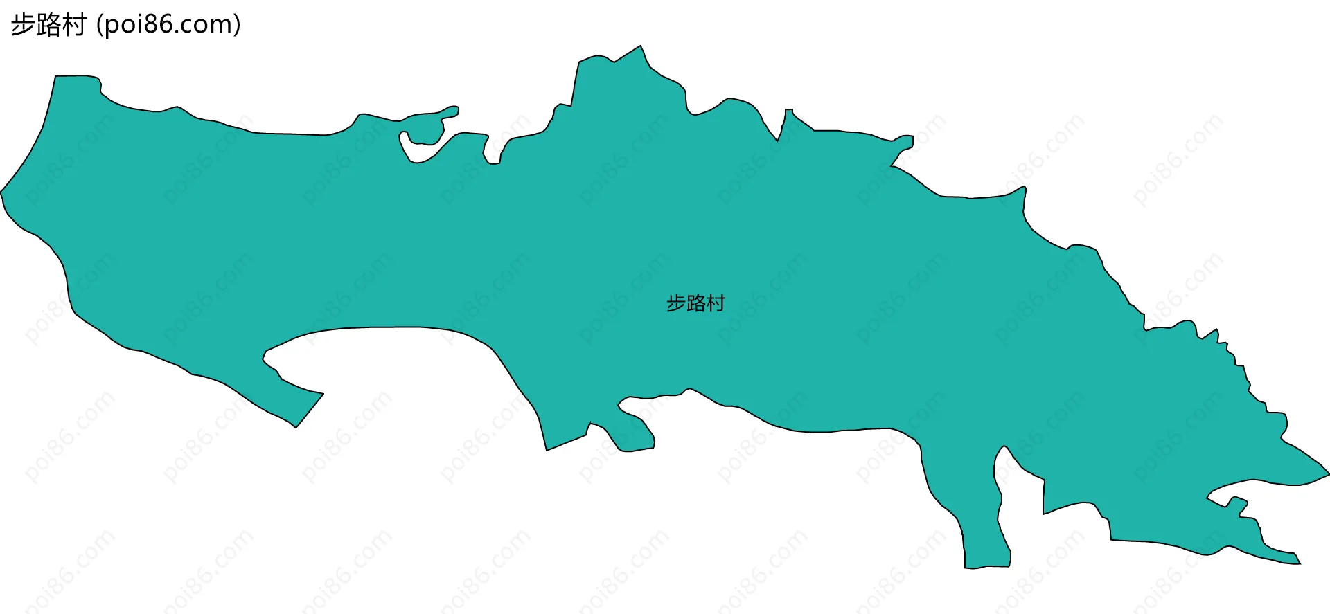 步路村边界地图