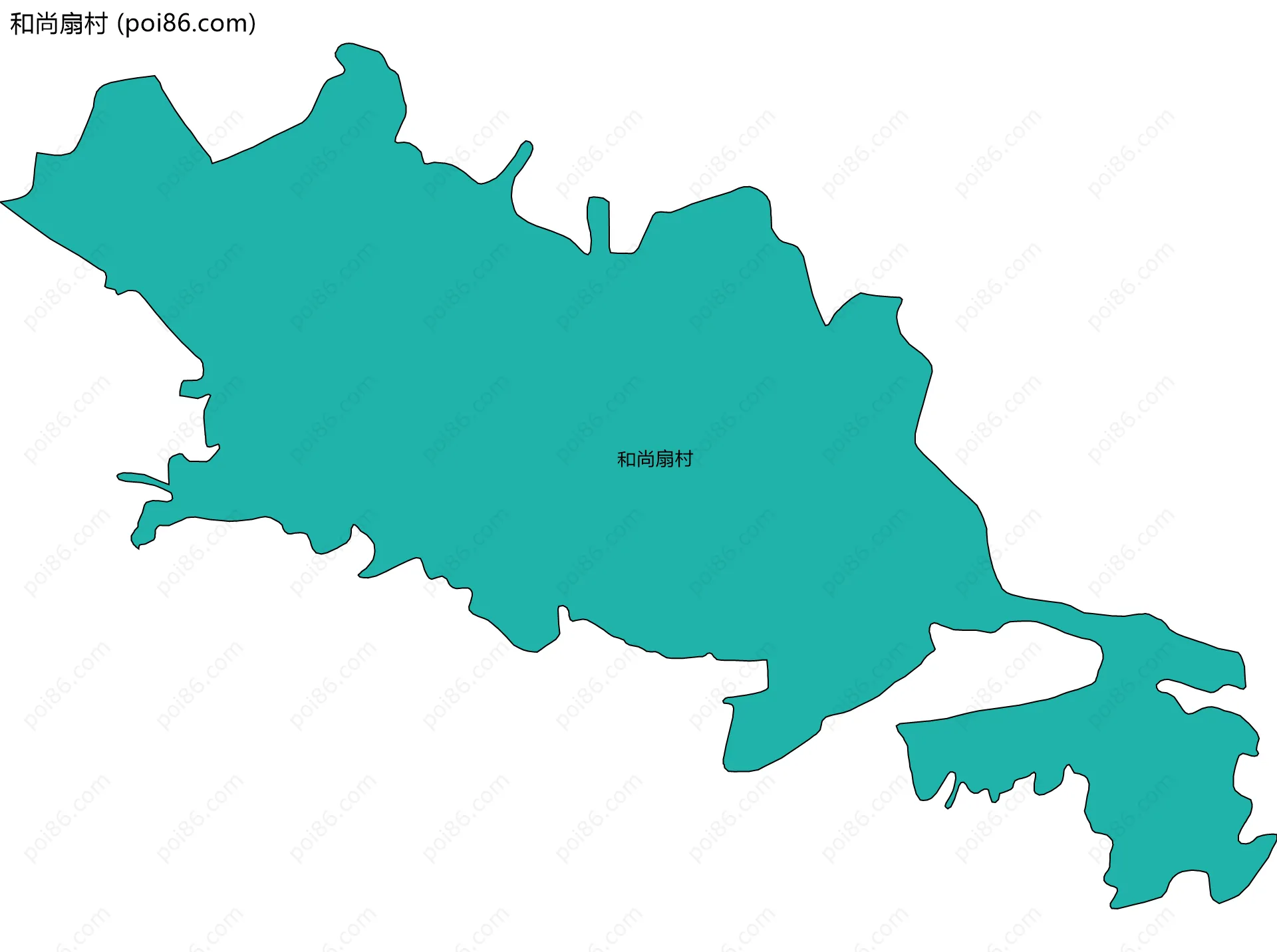 和尚扇村边界地图