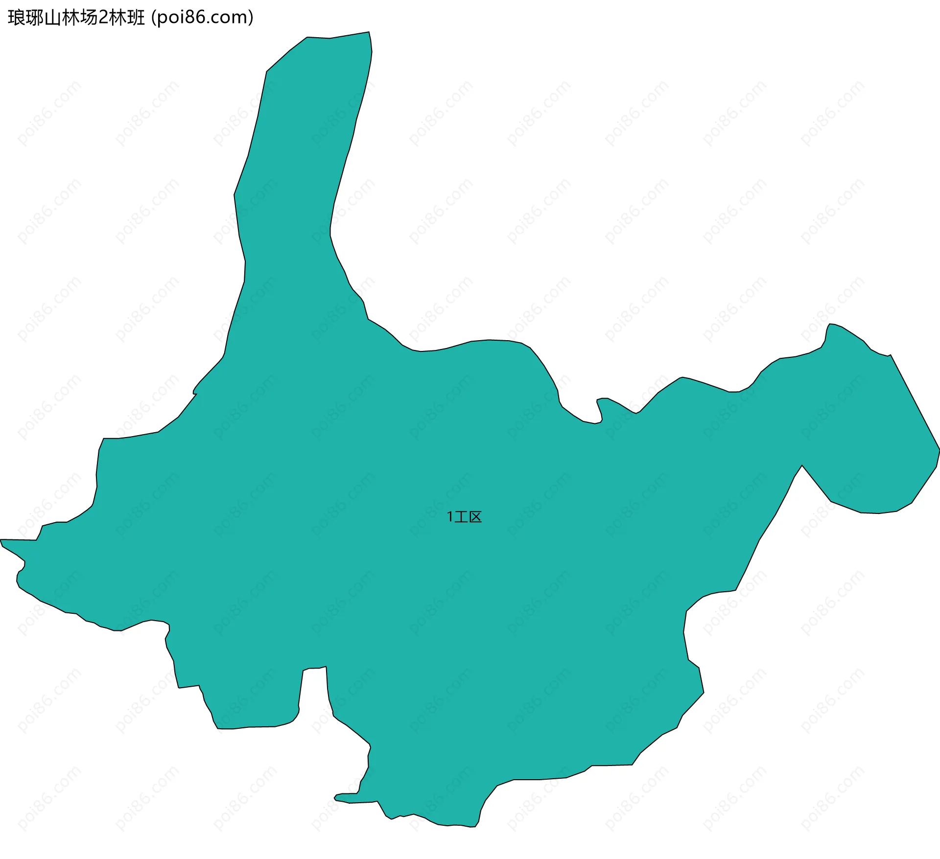 琅琊山林场2林班边界地图(五级行政区划)