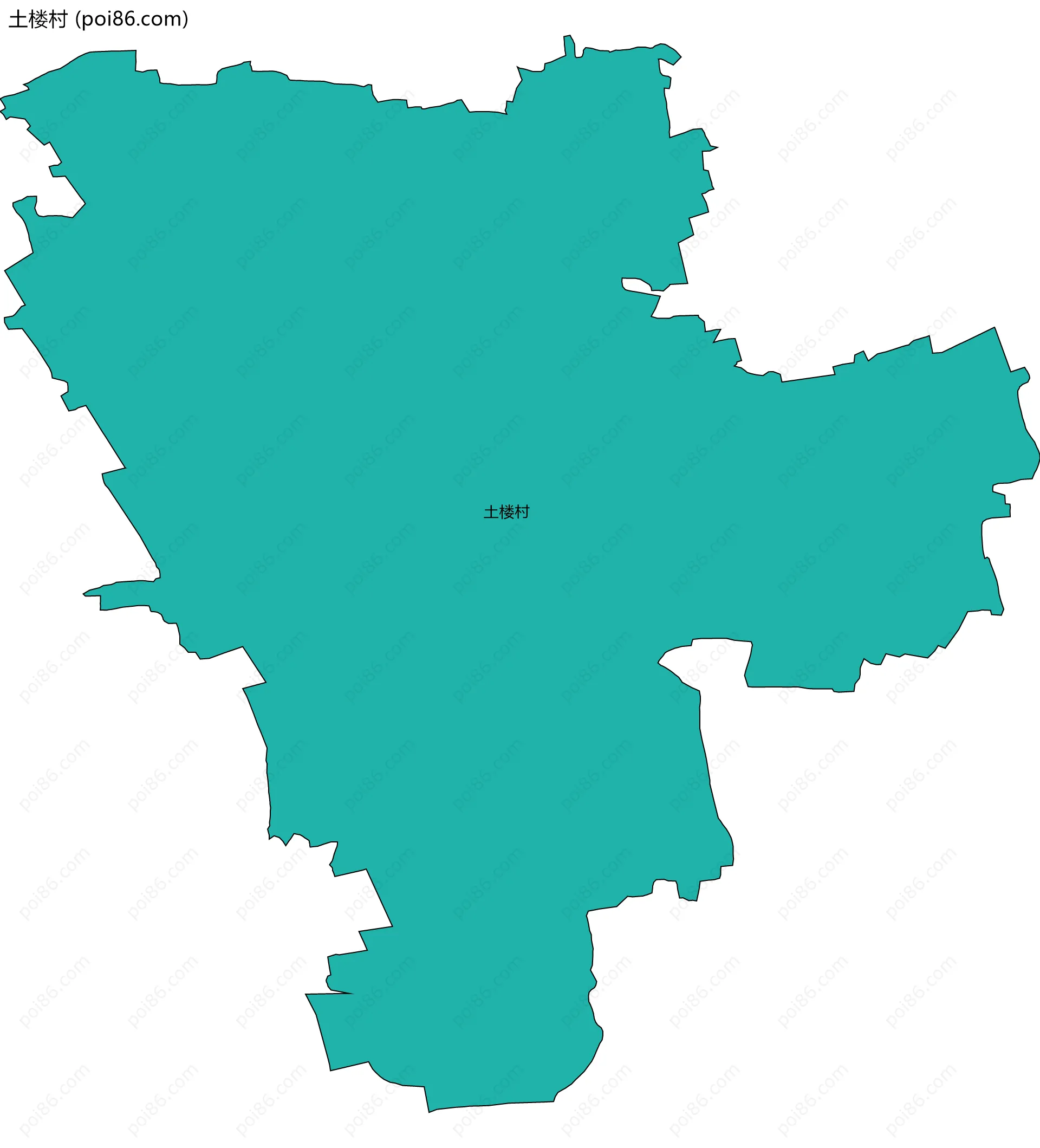 土楼村边界地图