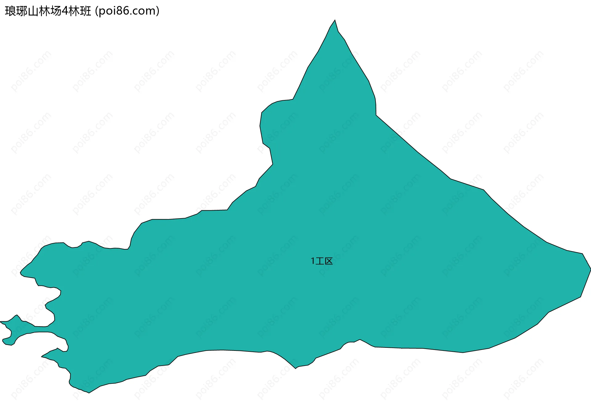 琅琊山林场4林班边界地图(五级行政区划)