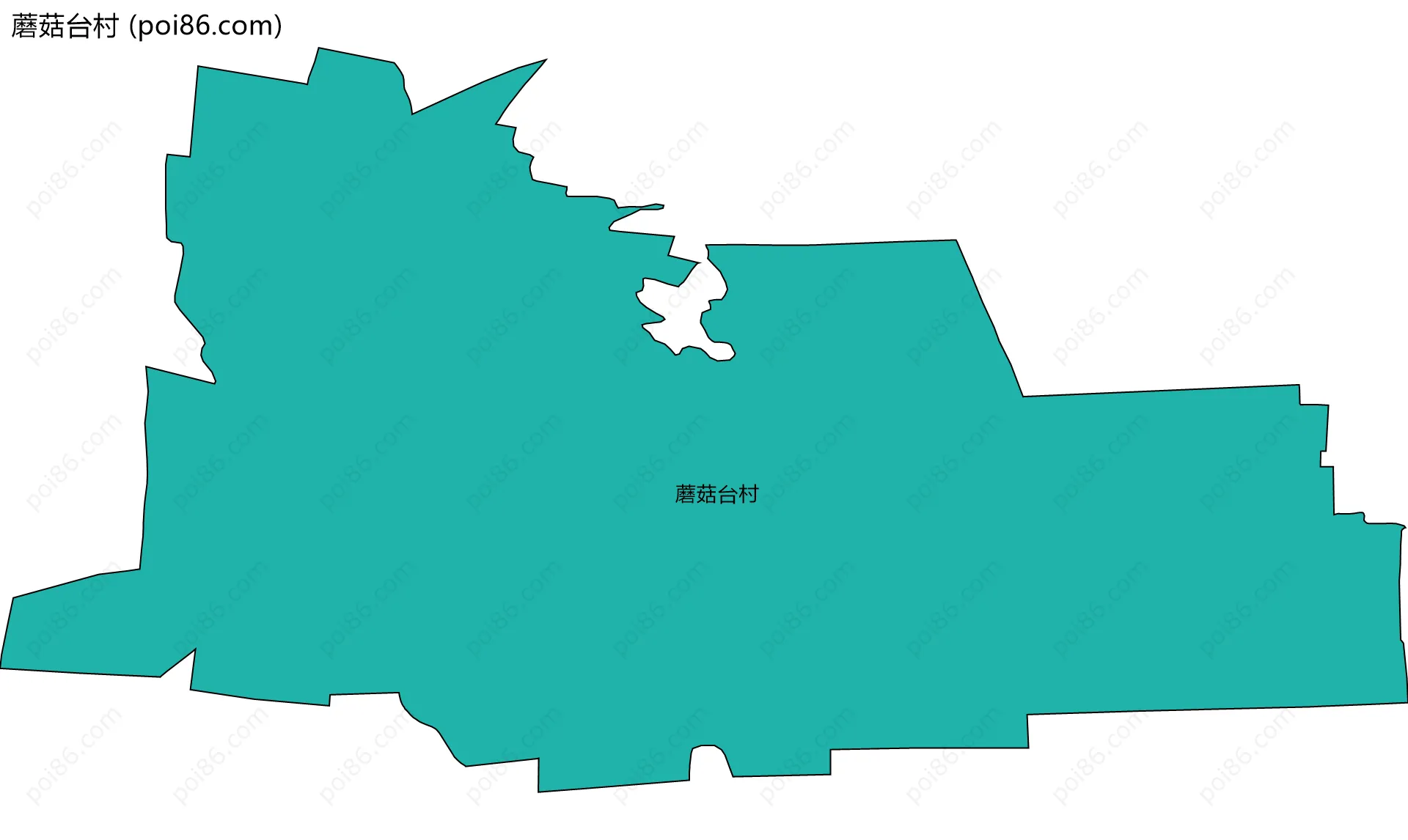 蘑菇台村边界地图