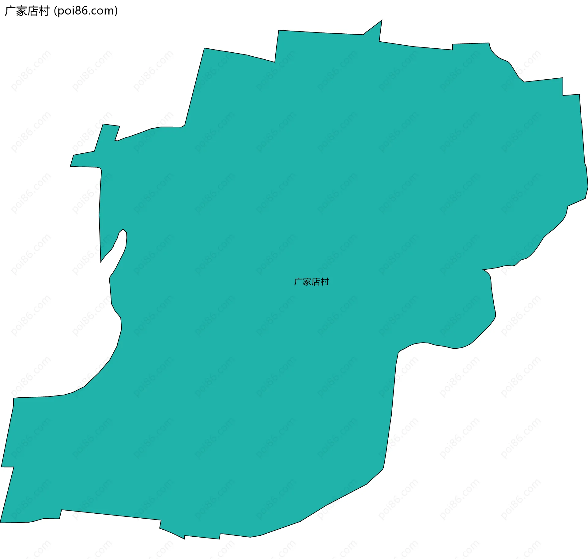 广家店村边界地图