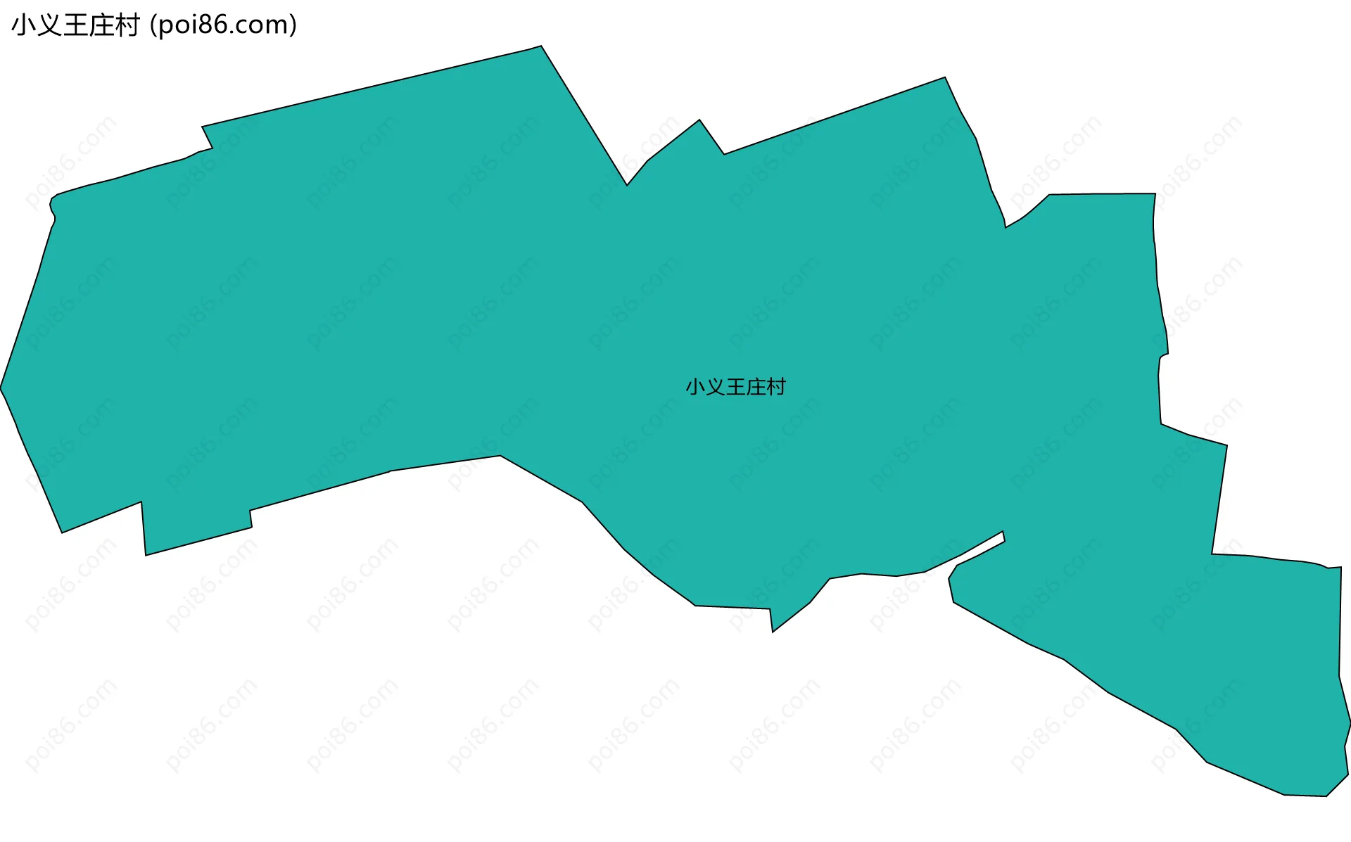 小义王庄村边界地图