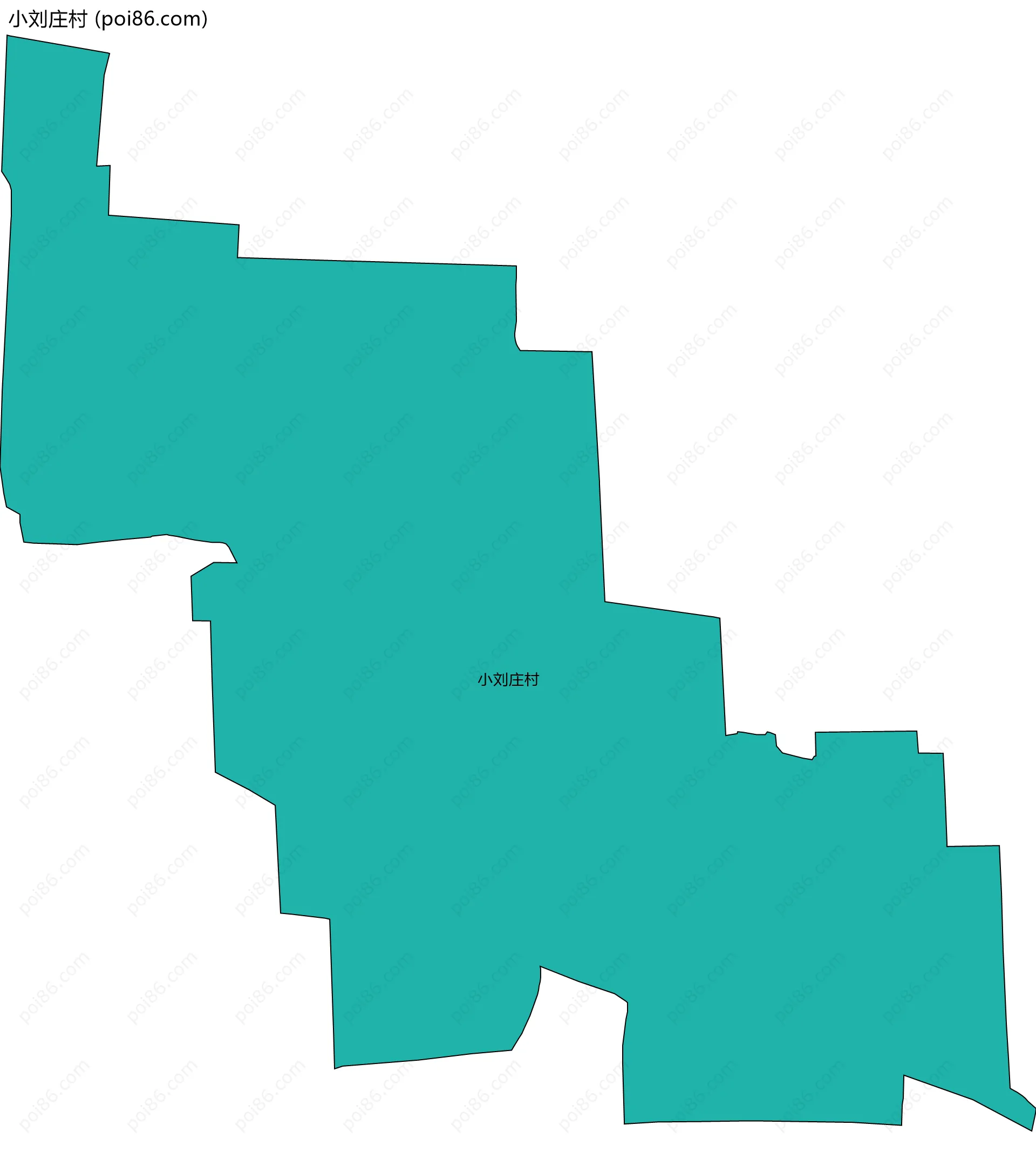 小刘庄村边界地图