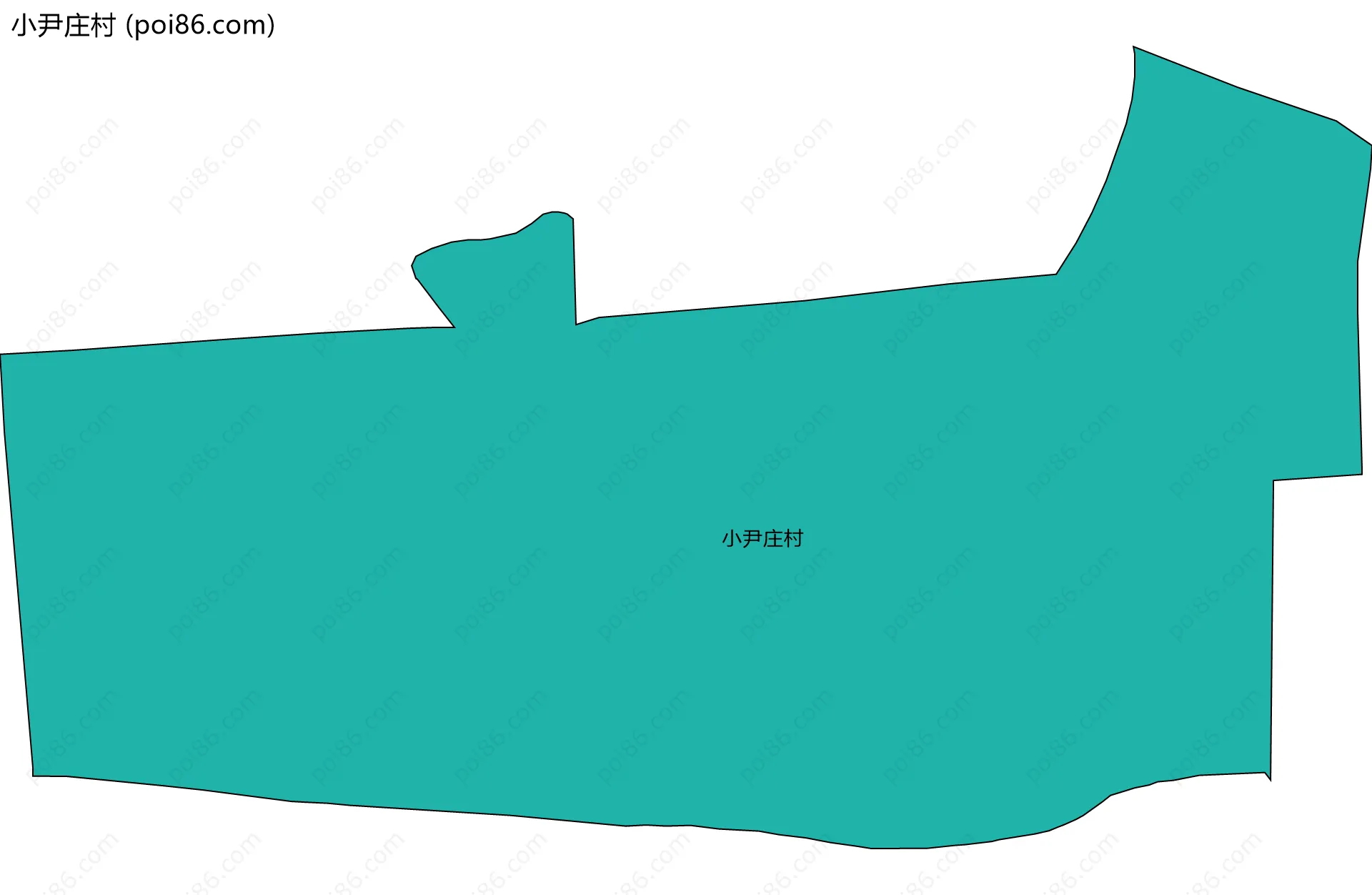小尹庄村边界地图