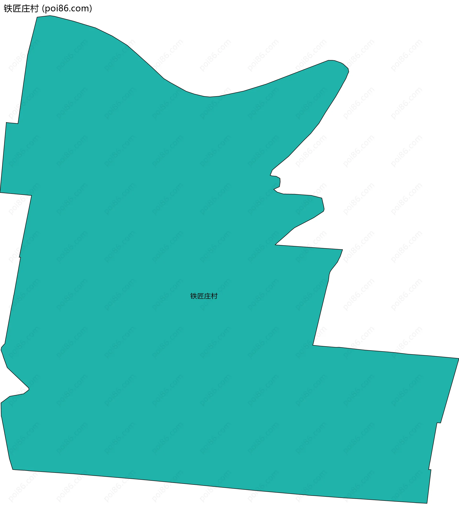 铁匠庄村边界地图