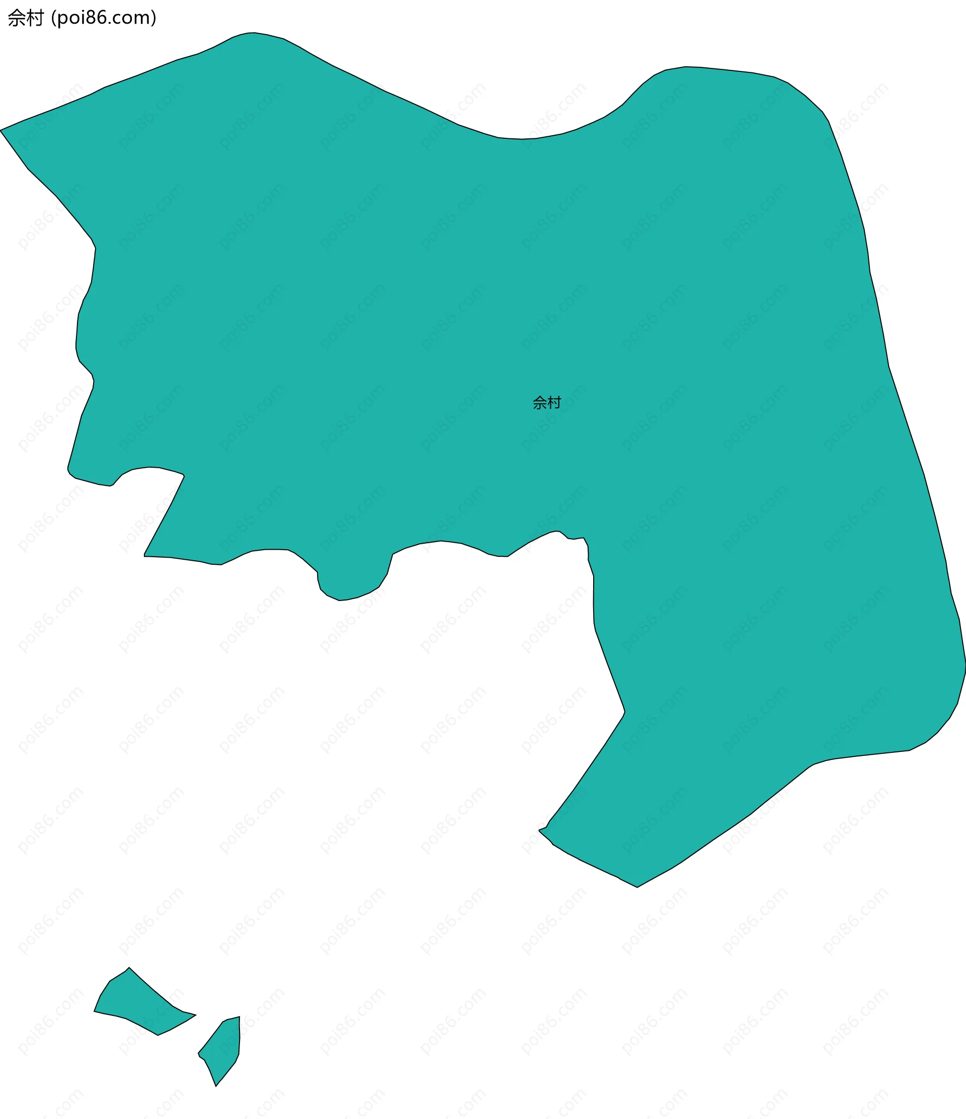 佘村边界地图
