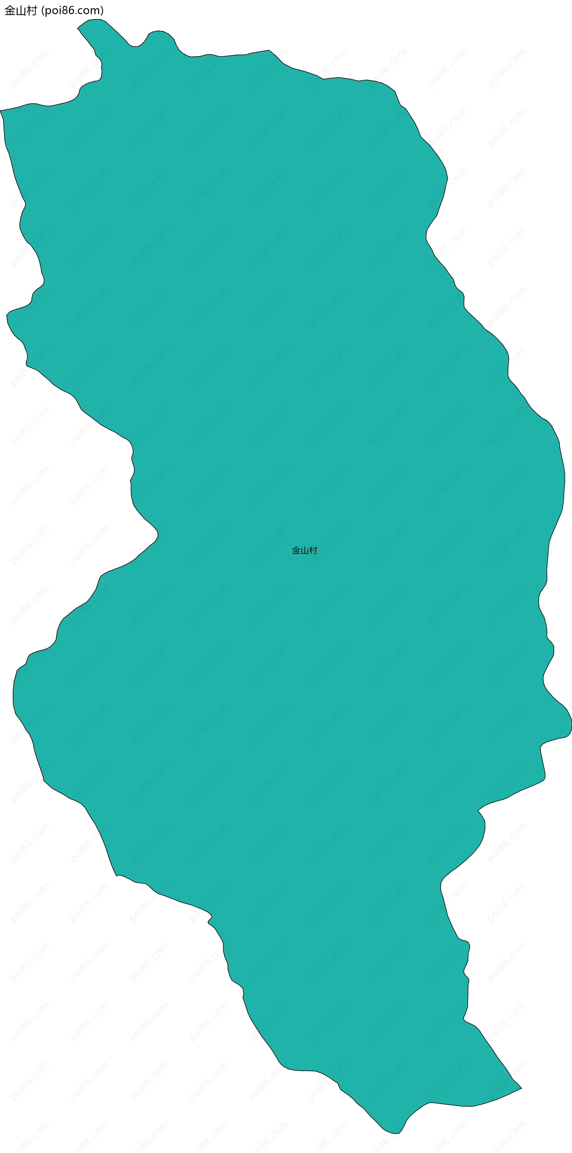 金山村边界地图