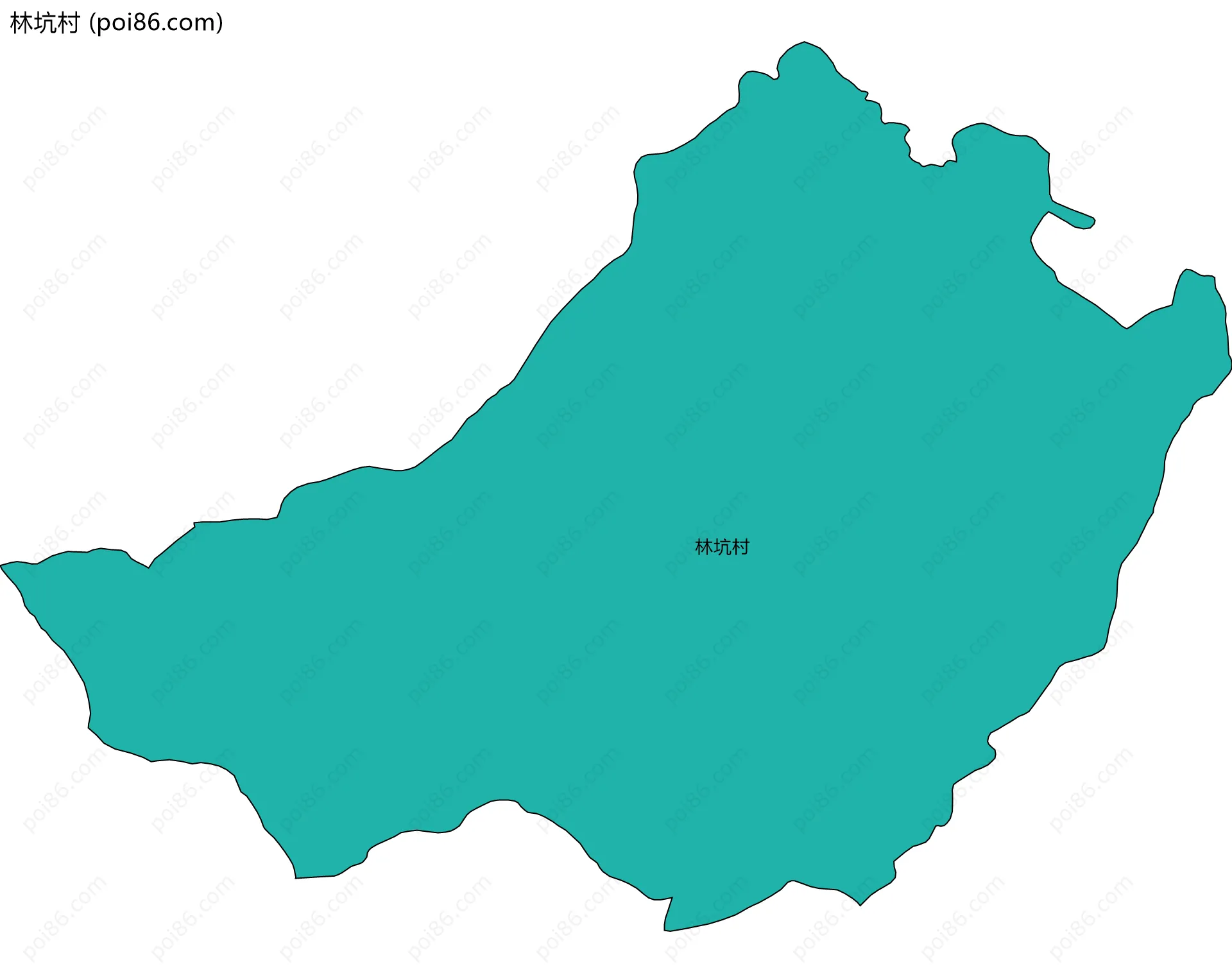 林坑村边界地图