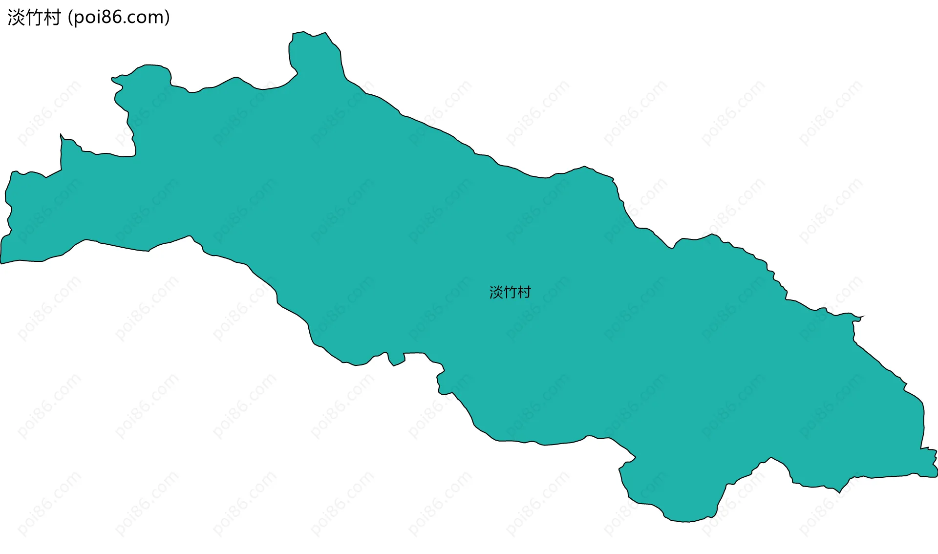 淡竹村边界地图