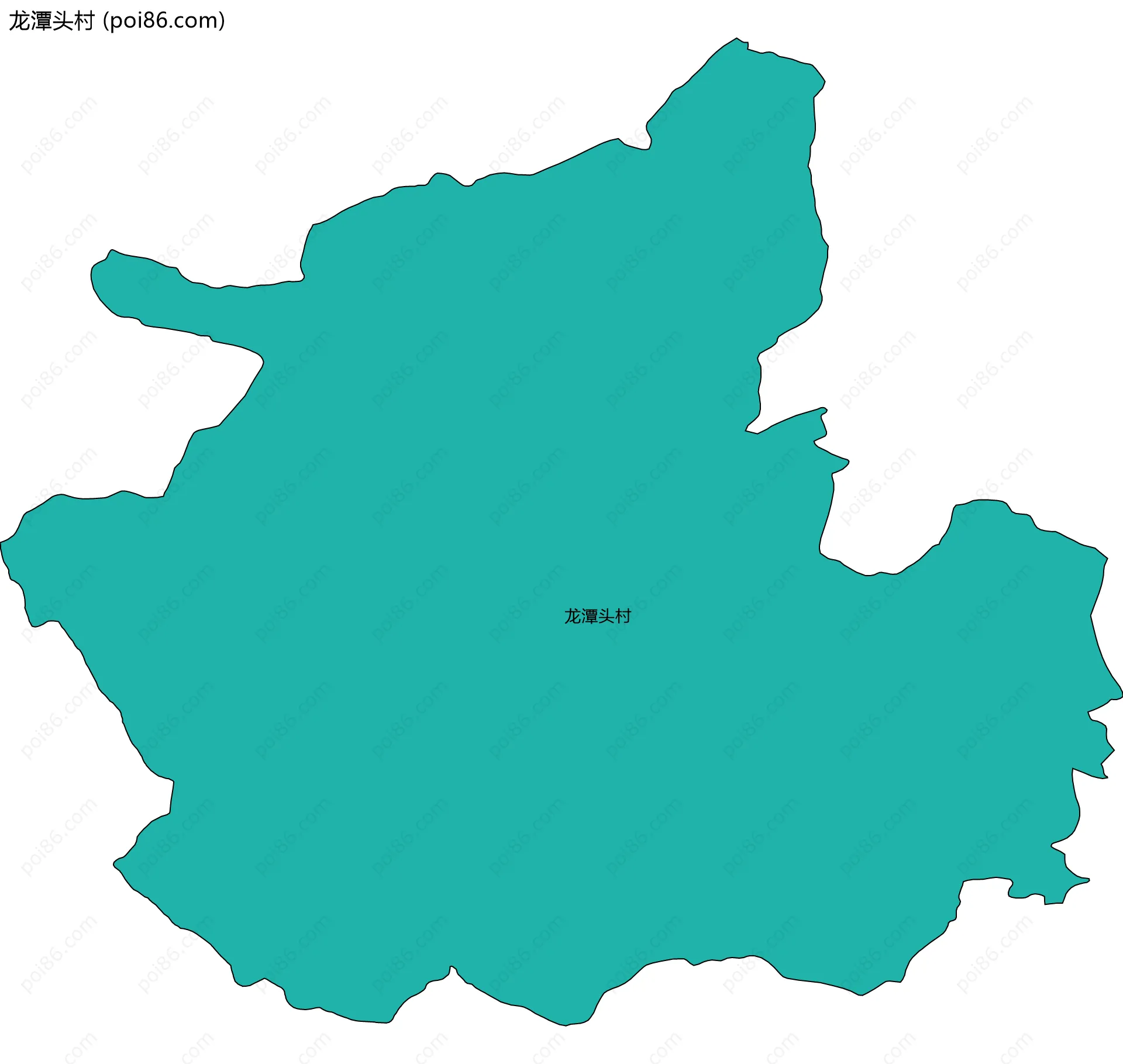 龙潭头村边界地图