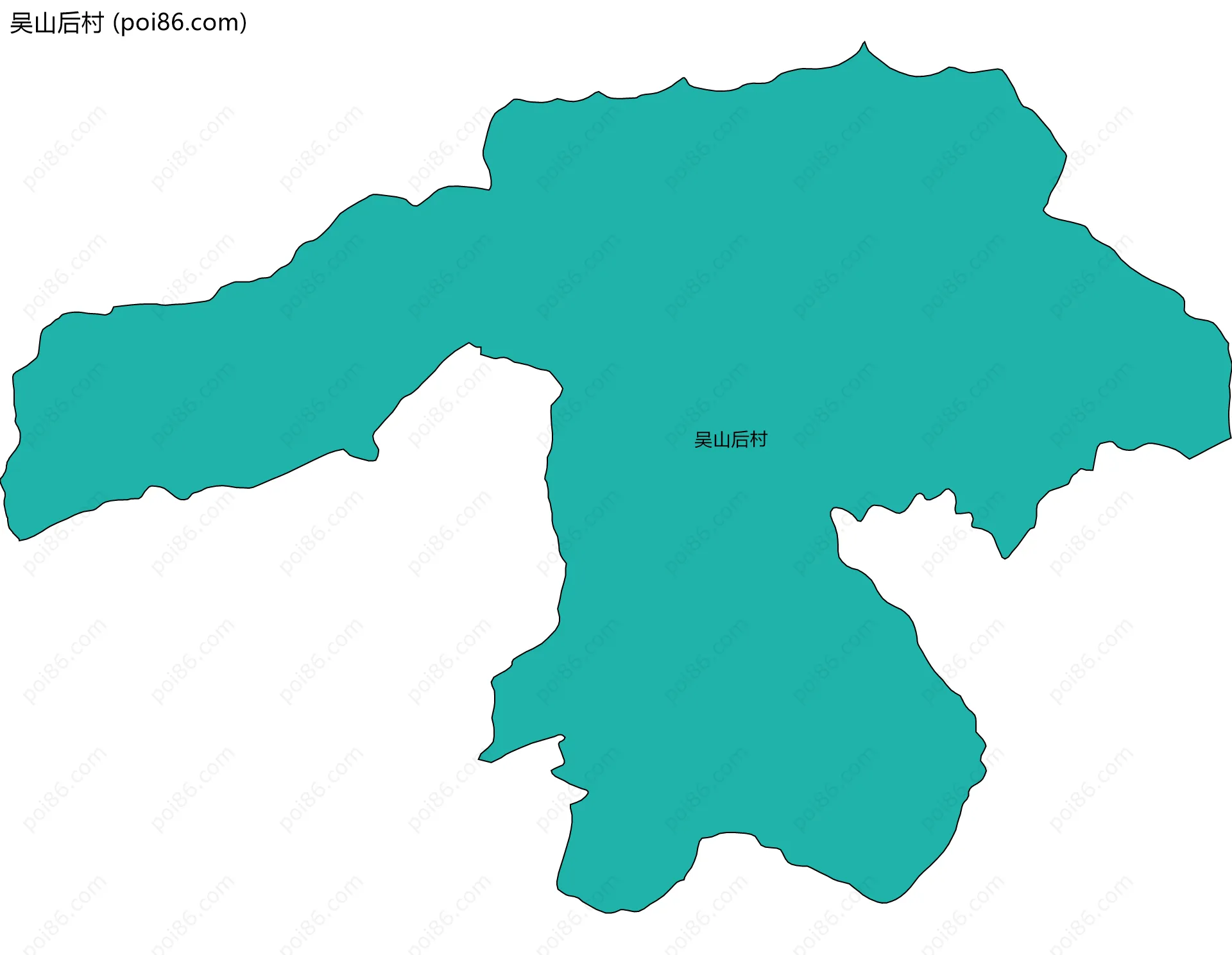 吴山后村边界地图