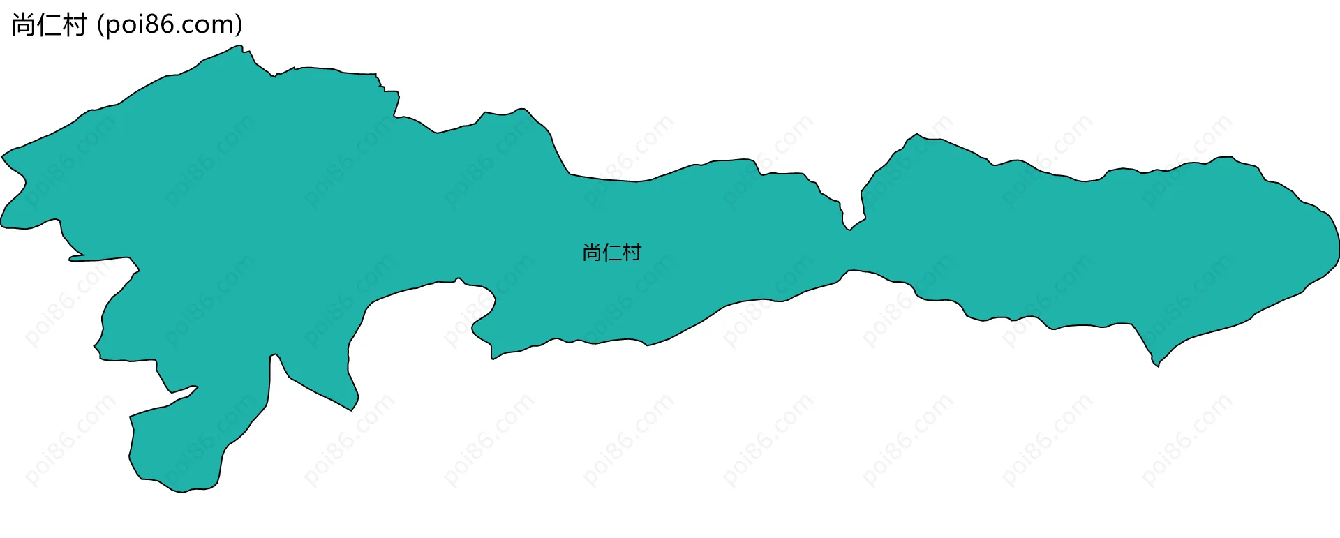 尚仁村边界地图