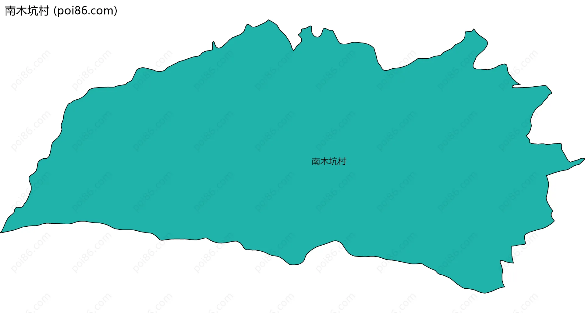 南木坑村边界地图